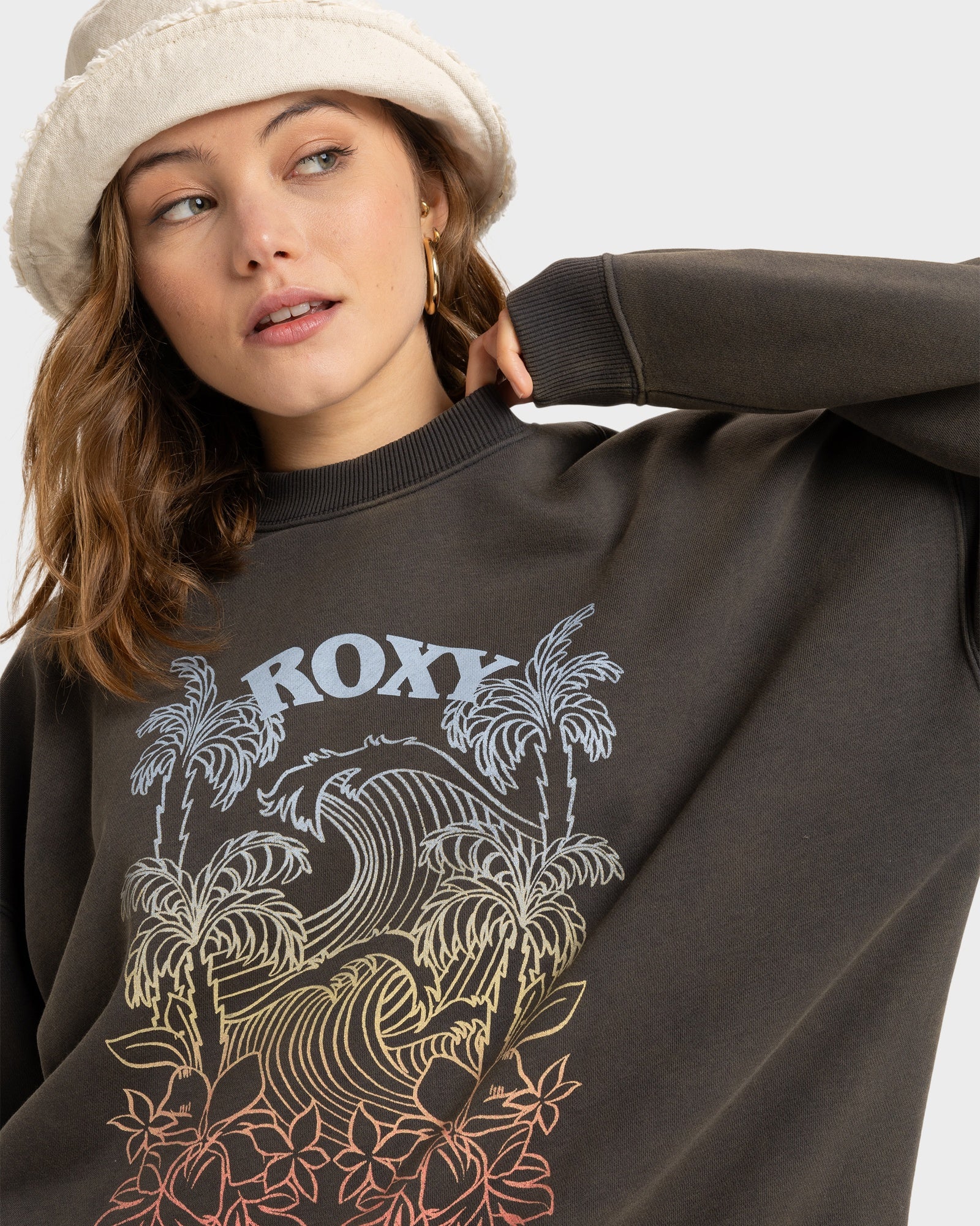 Womens Lineup Oversized Crew Neck