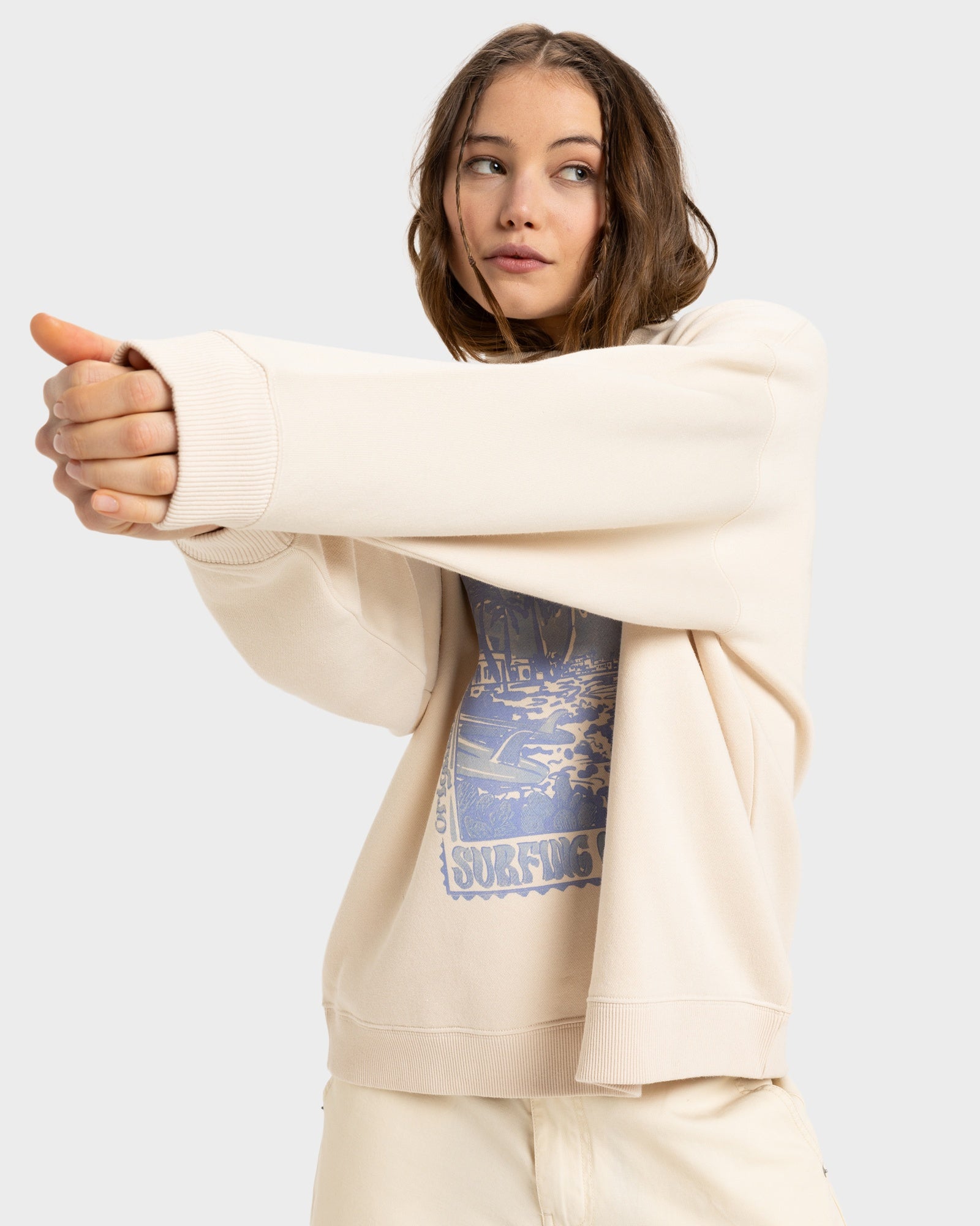 Womens Lineup Oversized Crew Neck