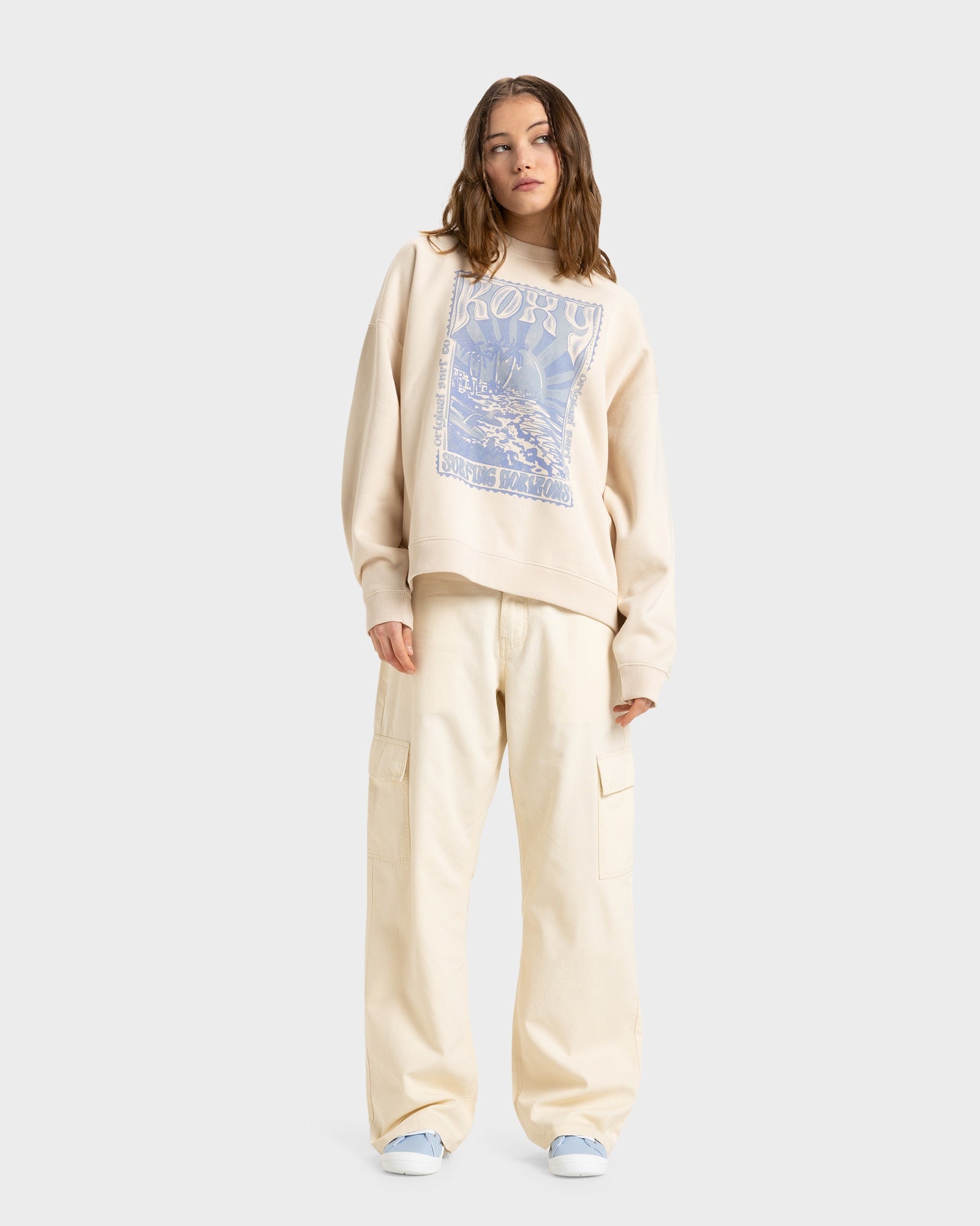 Womens Lineup Oversized Crew Neck
