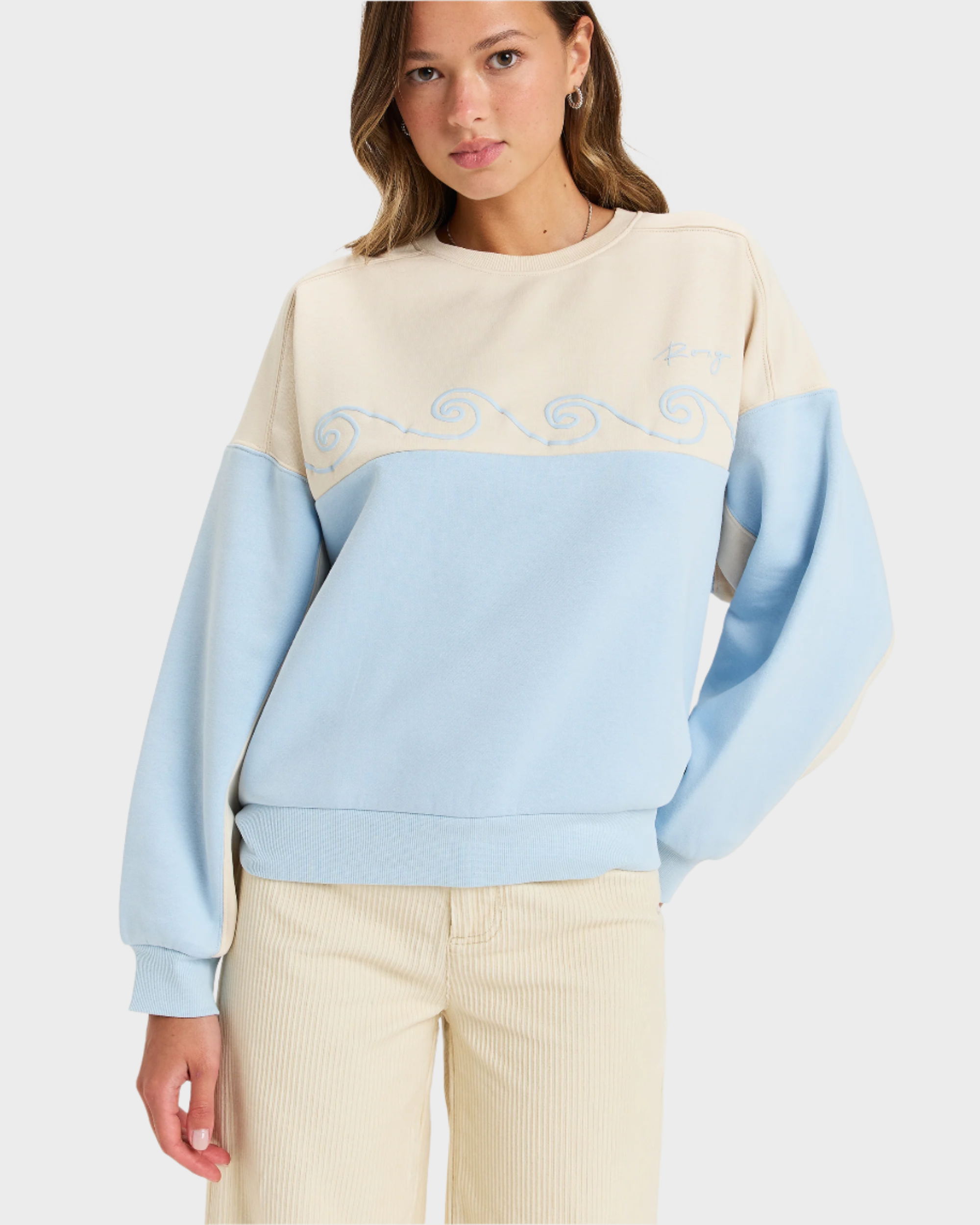 Womens Waves Of Nature Crew Neck