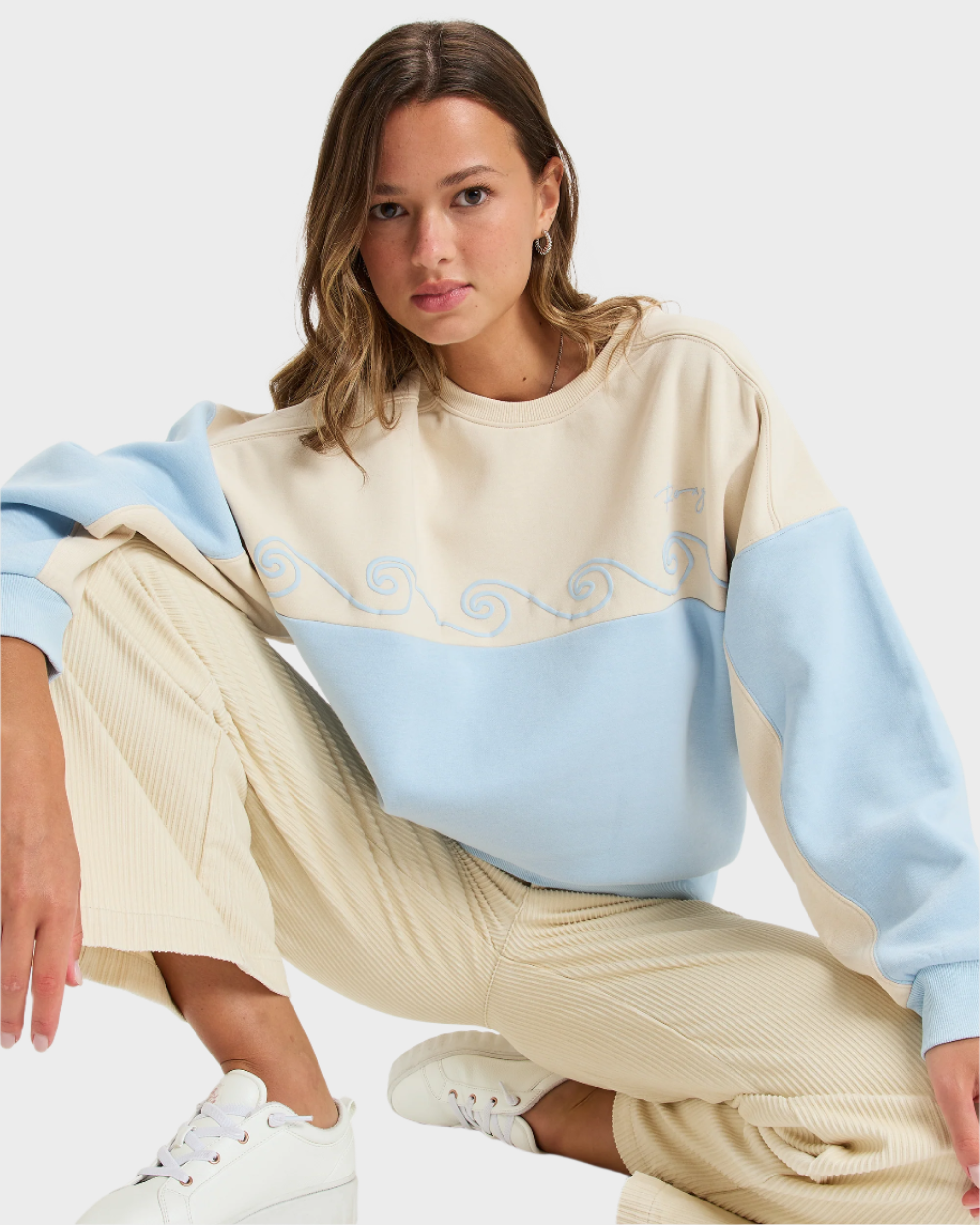 Womens Waves Of Nature Crew Neck