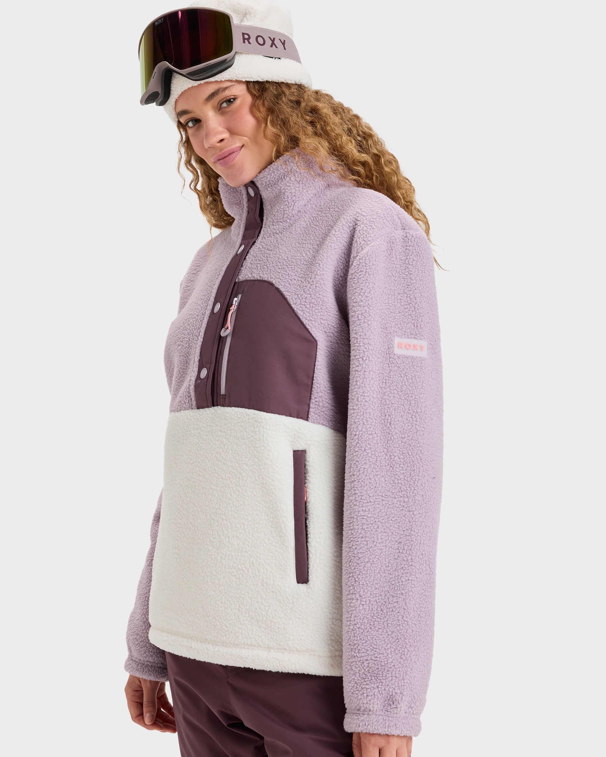 Womens Alabama Mock Neck Half Zip Fleece Jumper – Roxy