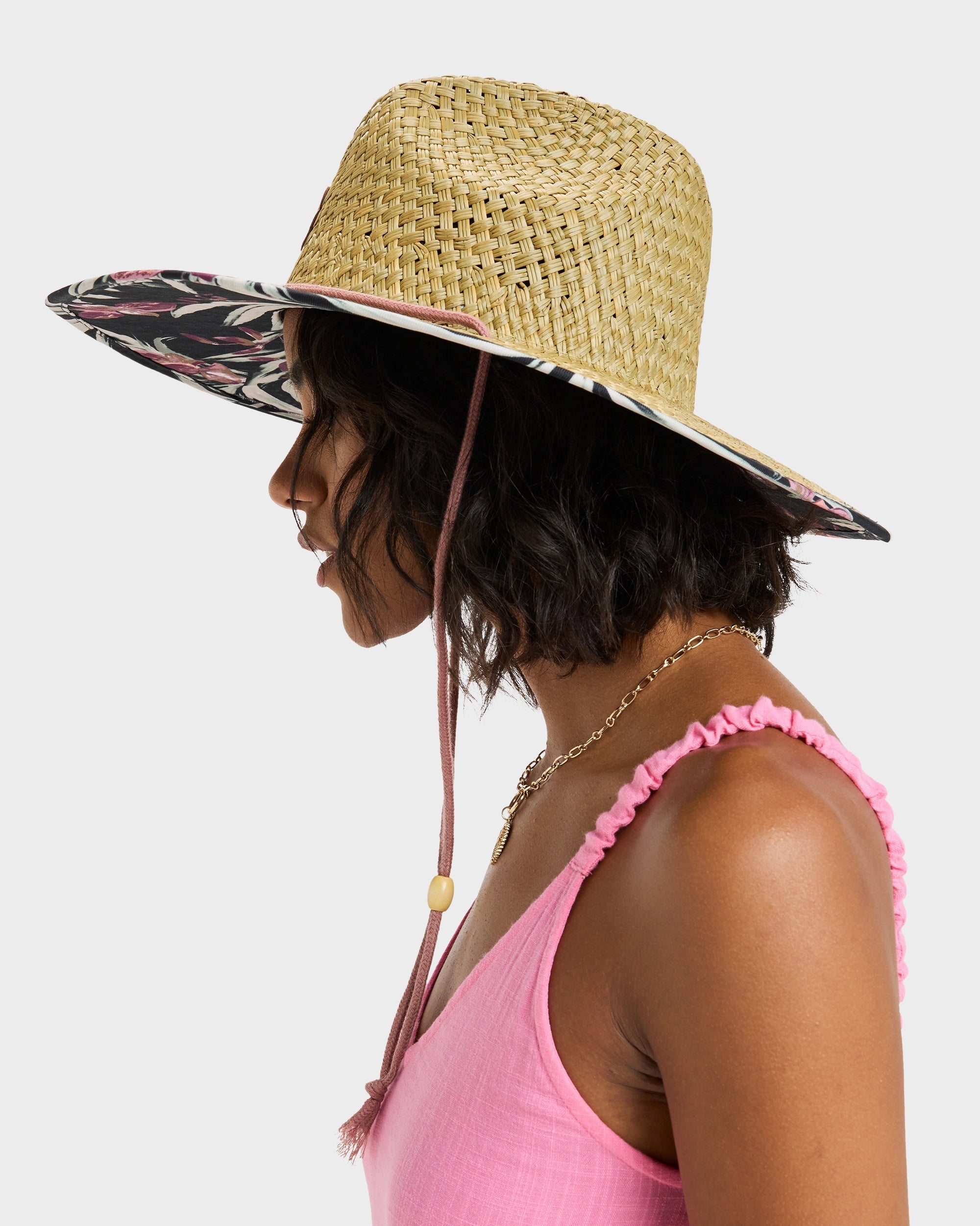 Womens Pina To My Colada Printed Straw Hat