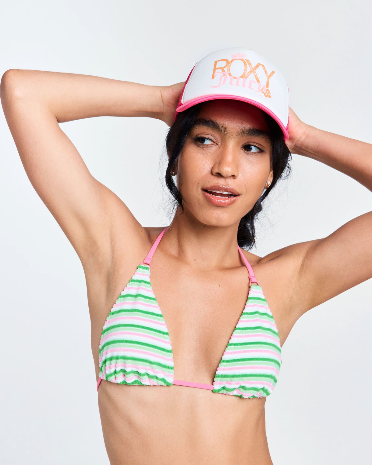 Roxy X Juicy Couture Pink Trucker Cap