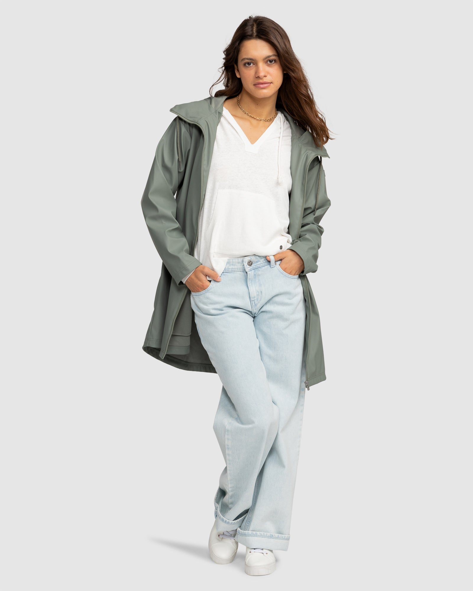 Womens Raining Again Hooded Jacket