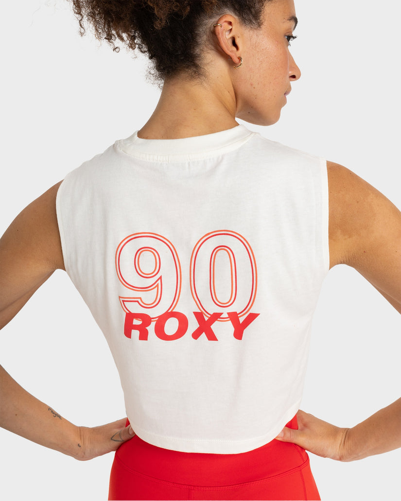 Boxy Roxy Shirt Womens Essential Energy Boxy Tank Top - EGRET | Roxy