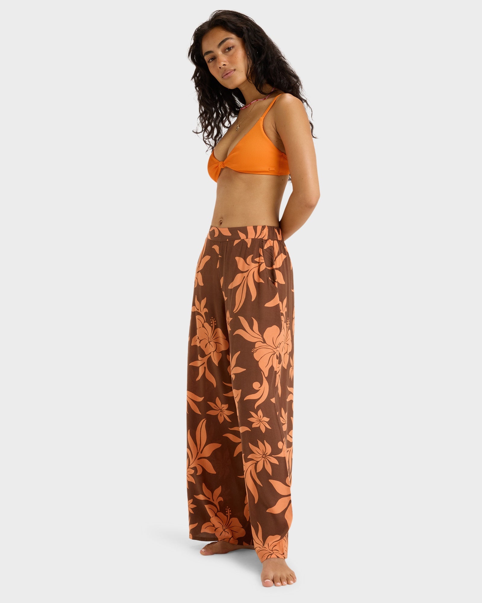 Womens Midnight Avenue Crepe Beach Pants