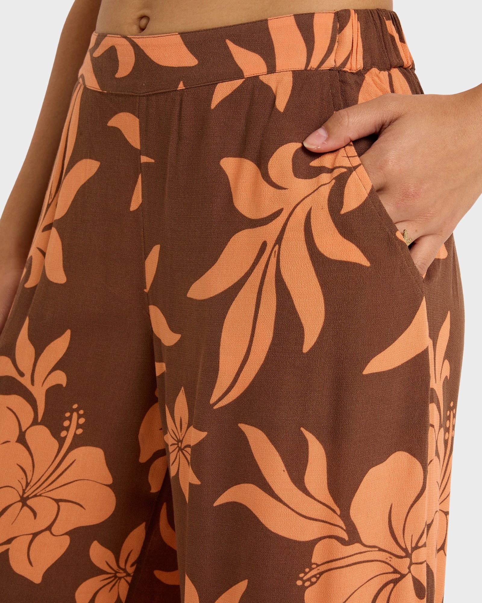 Womens Midnight Avenue Crepe Beach Pants