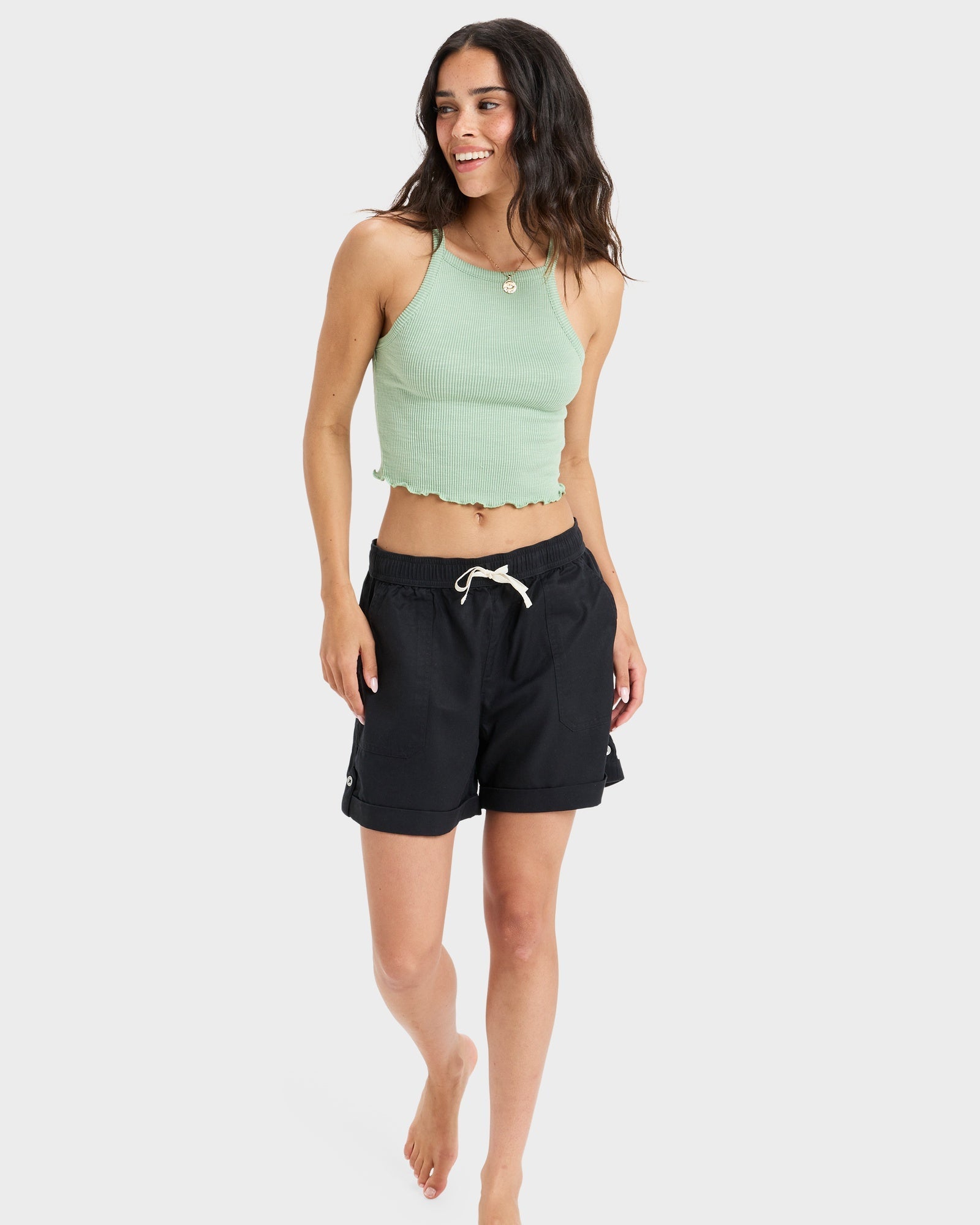 Womens Sweetest Day Elastic Waist Shorts