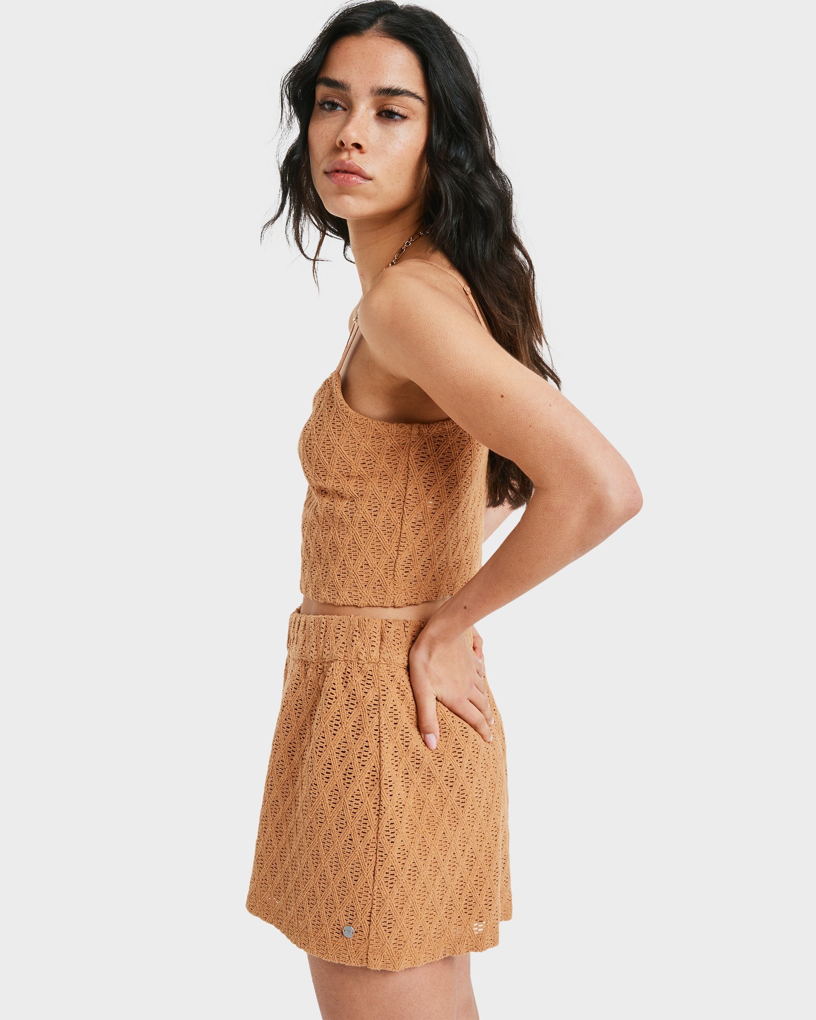 Womens Ocean Sound Elastic Waist Shorts