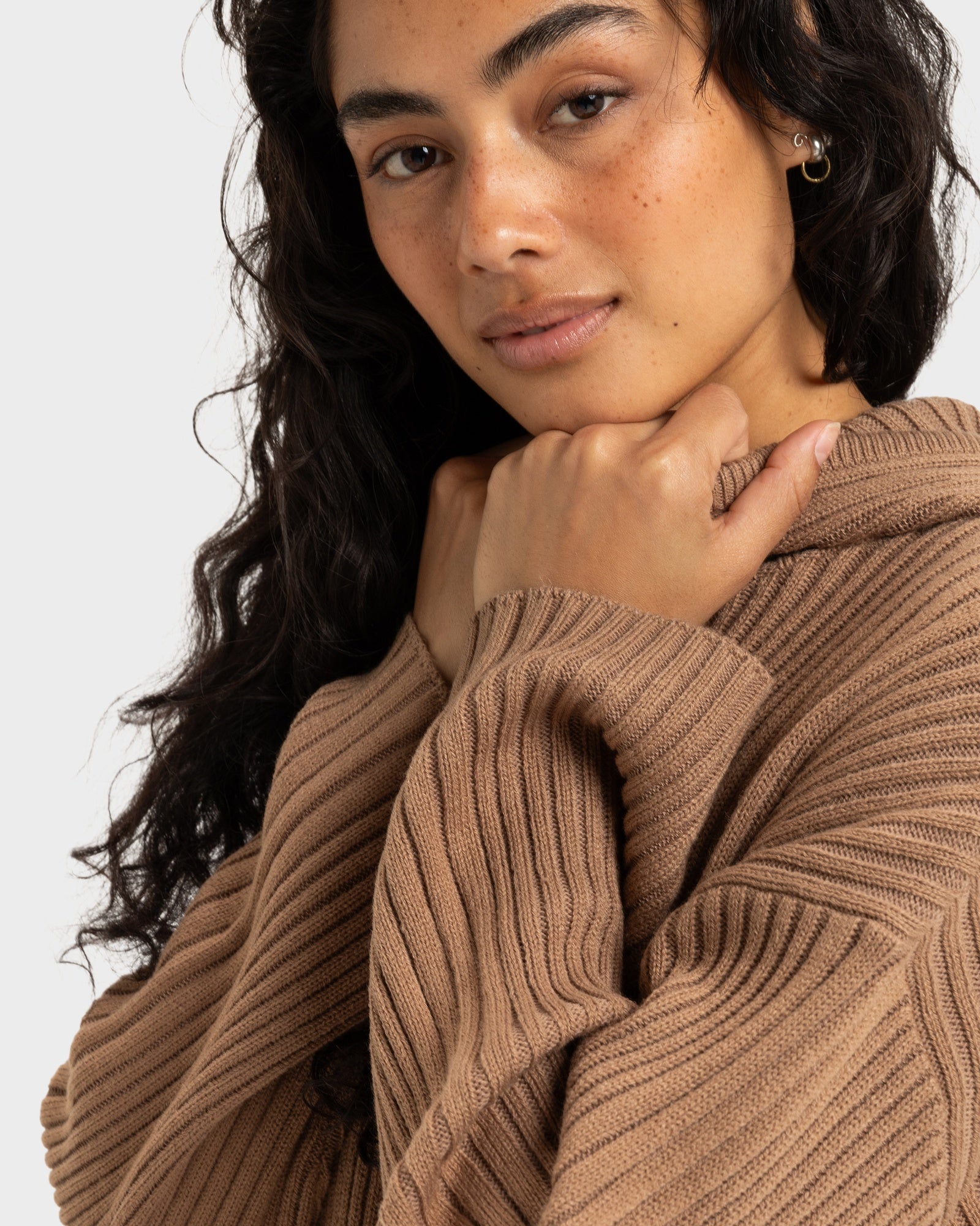 Womens Here We Glow Knitted Jumper