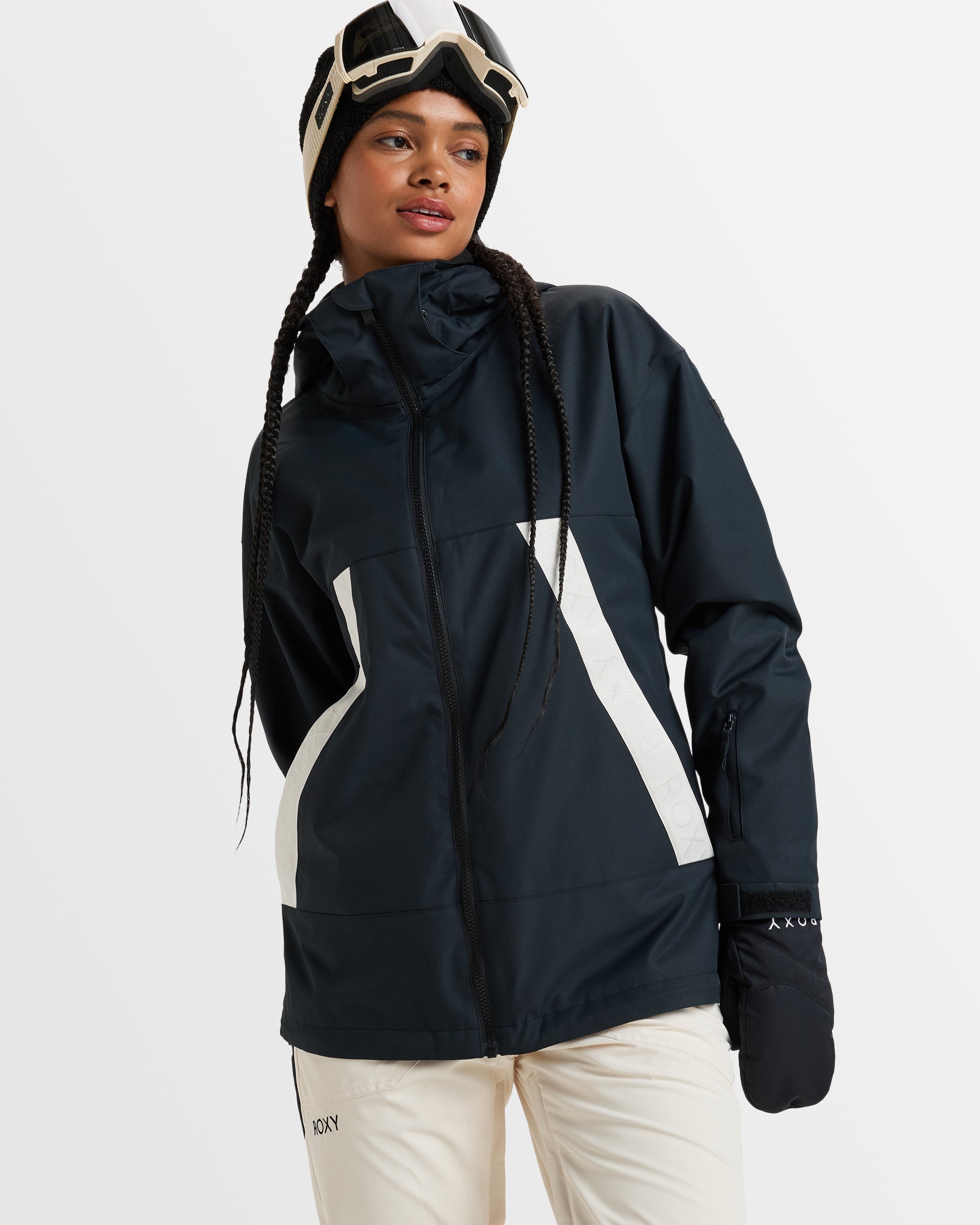 Womens Roxy Slope Snow Jacket – True Black – Roxy Australia
