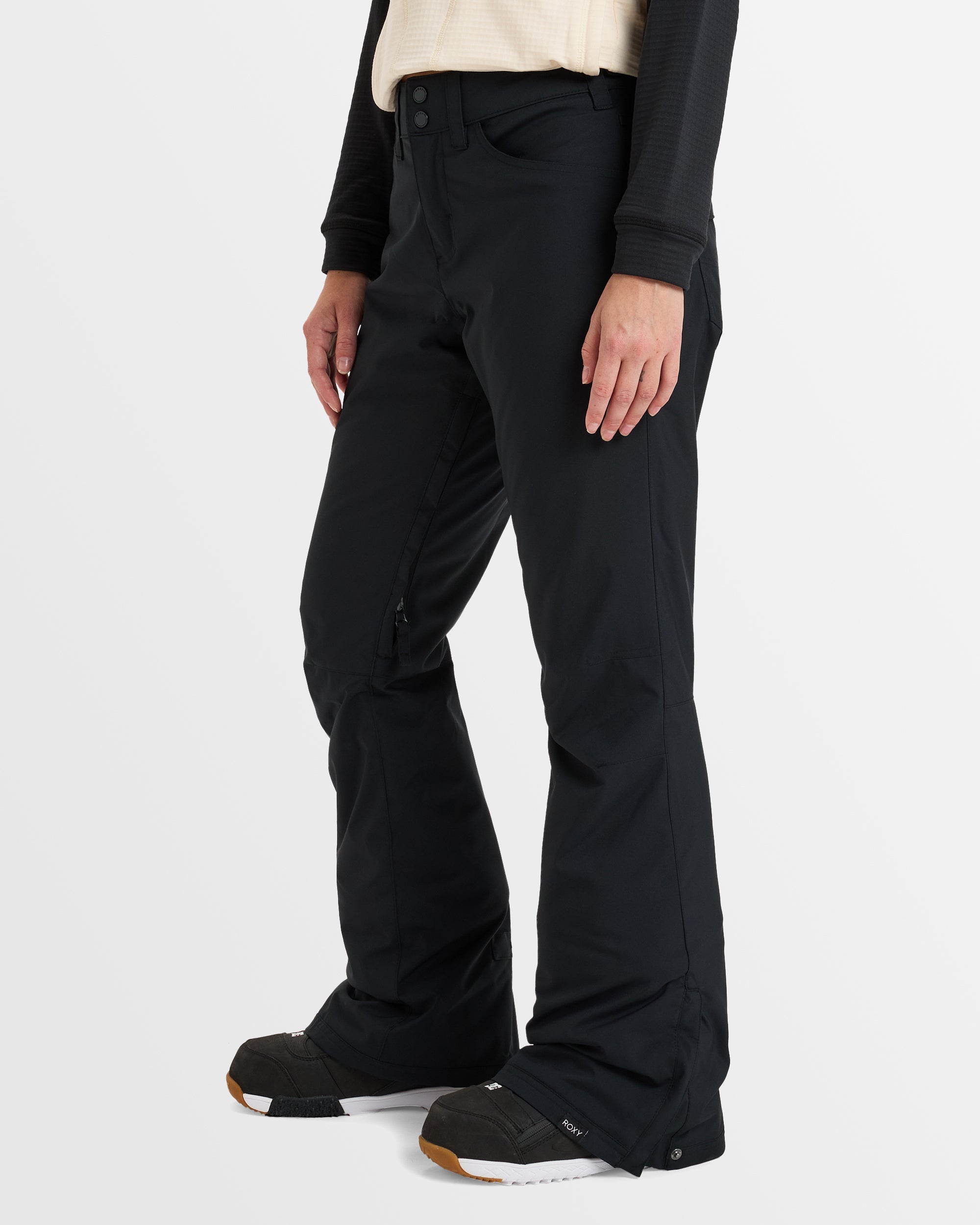 Roxy Backyard - Pantaloni Da Neve Donna, Tecnologia DryFlight 10K, Isolamento Warmflight, Per Escursionismo Invernale E Sci