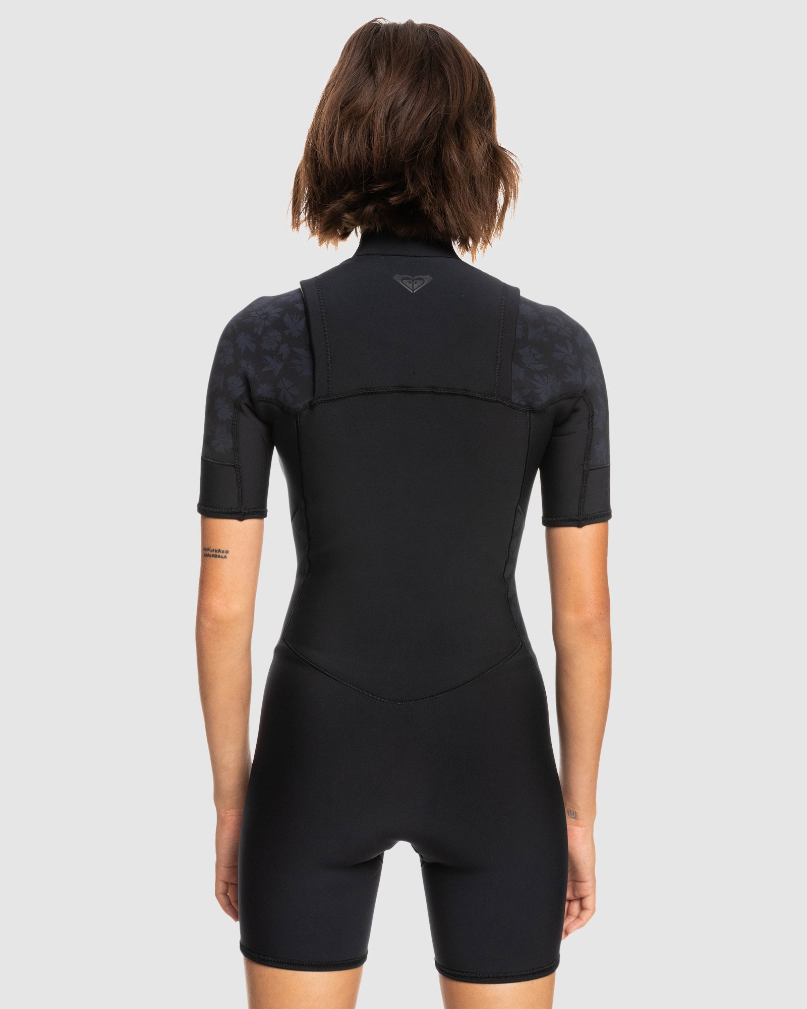 Womens 2mm Swell Series Short Sleeve Chest Zip Springsuit