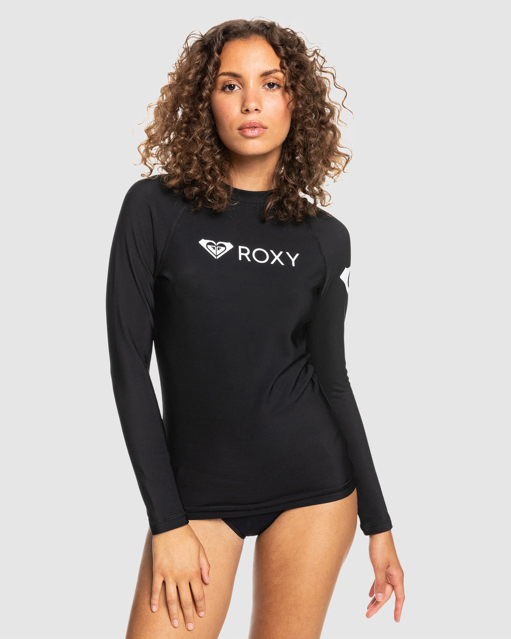 Roxy Girls 6-16 Heater Long Sleeve Rash Vest (Plumeria) main image 0