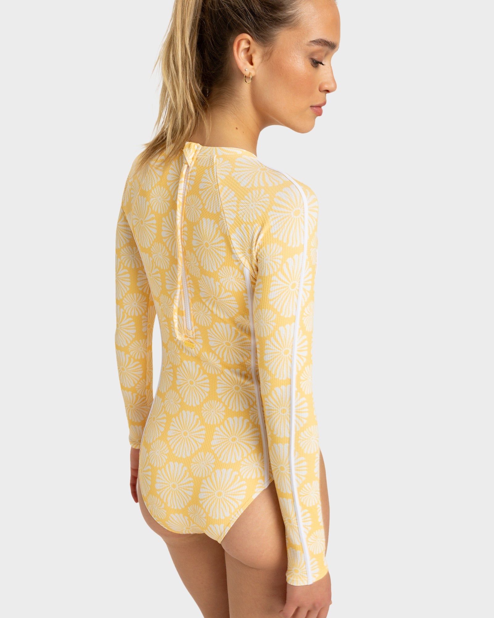 Womens Tropical Tile One Piece Swimsuit