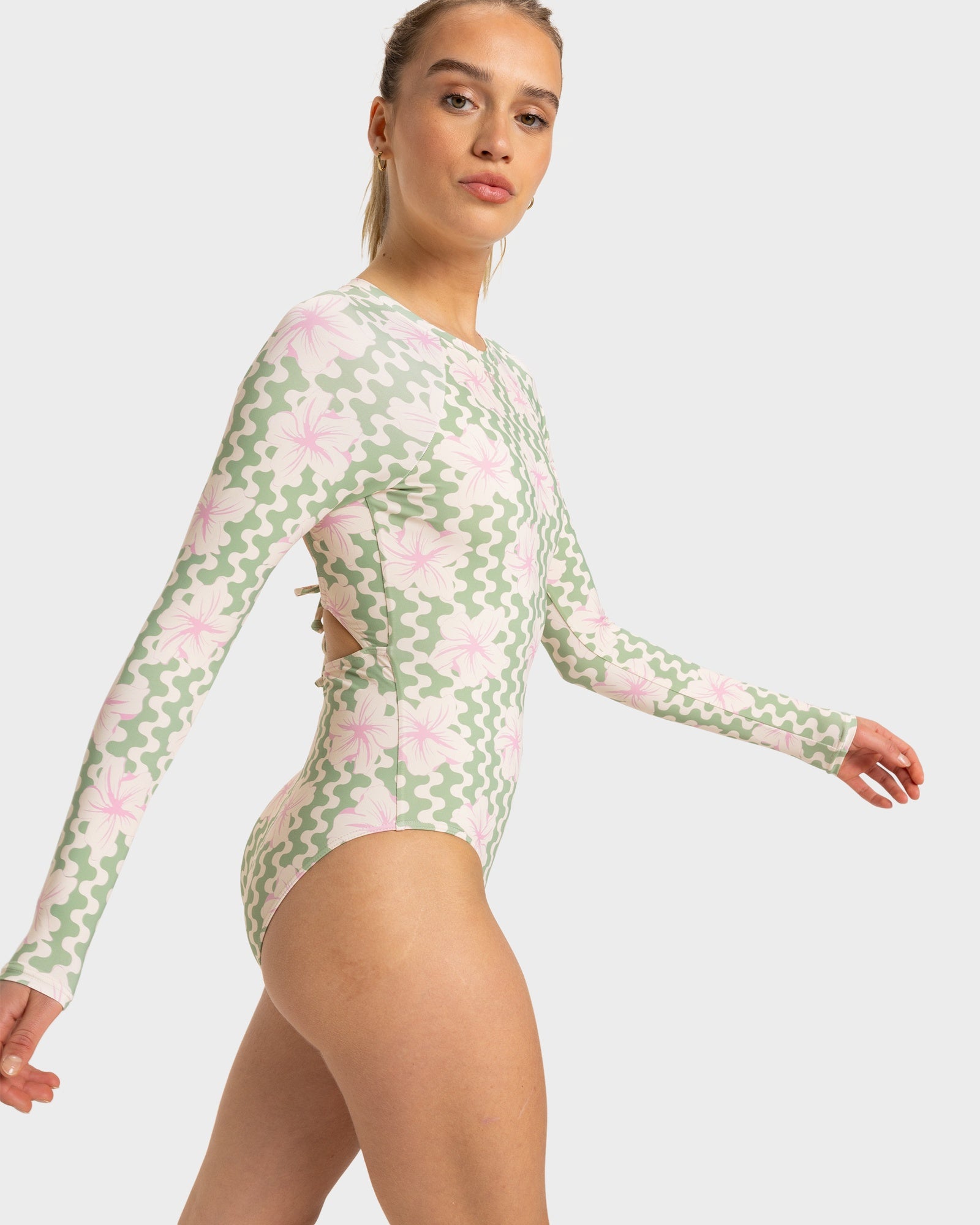 Womens Hibiscus Daze One Piece Swimsuit