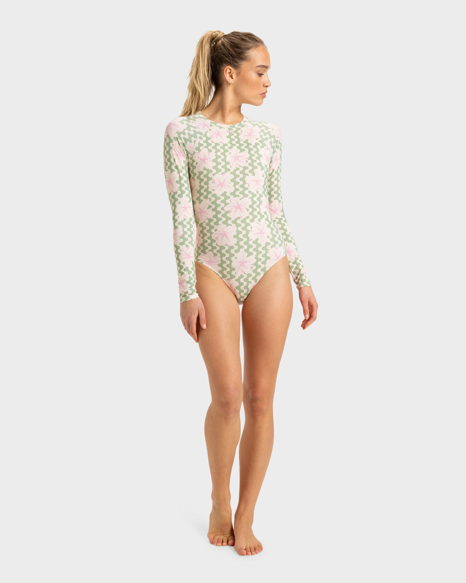 Womens Hibiscus Daze One Piece Swimsuit