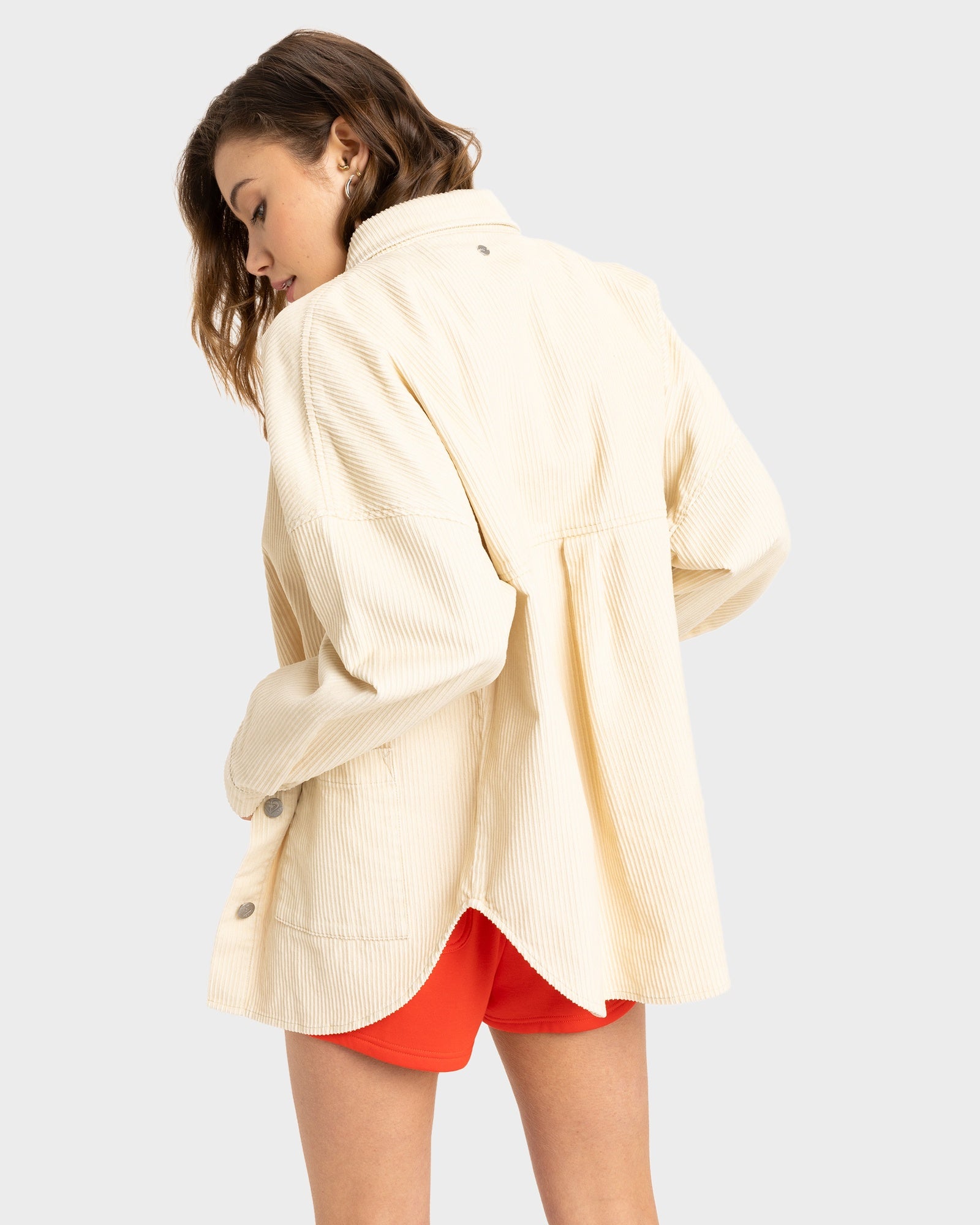 Womens Kick Back Washed Cord Top