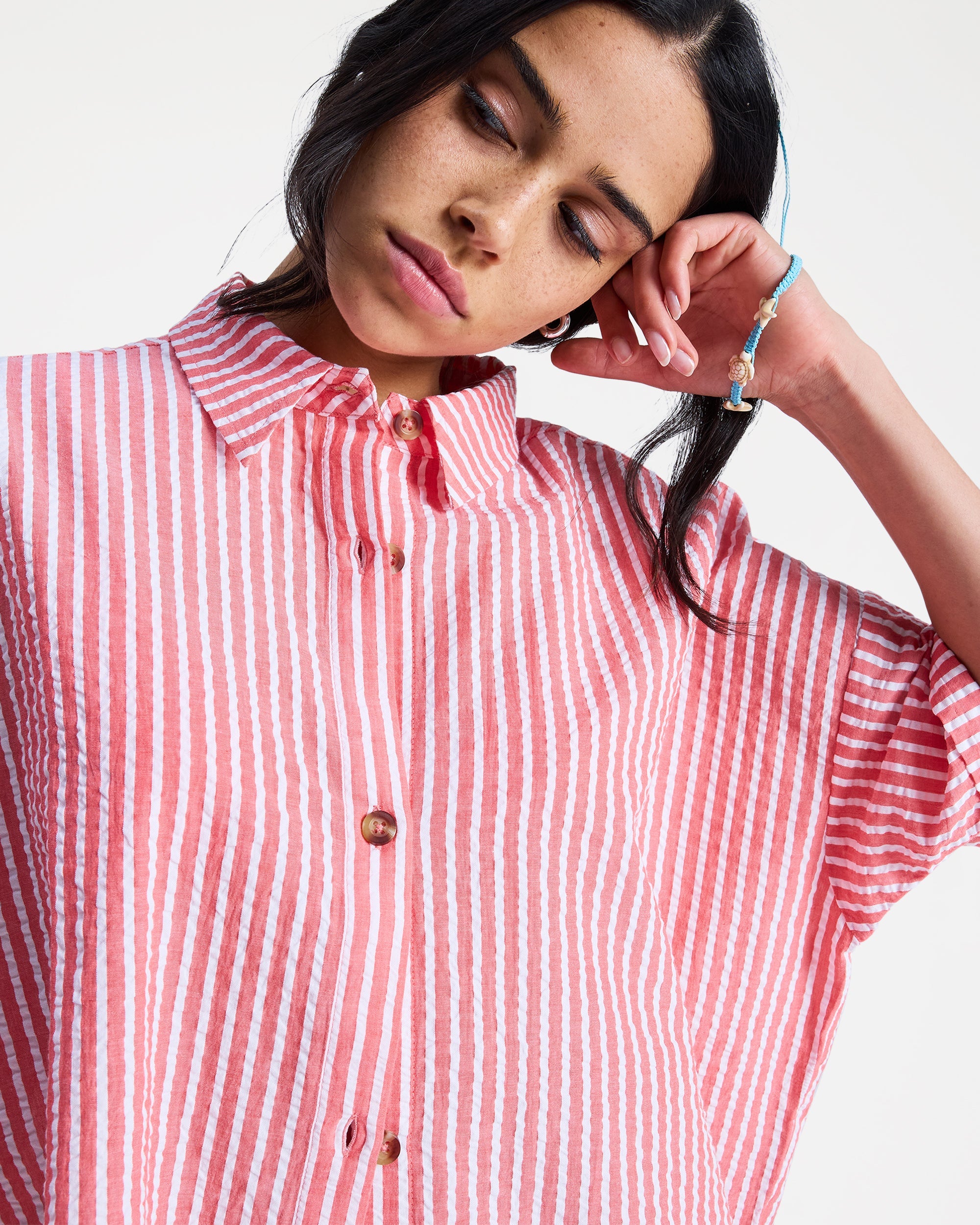 Womens Beachy Short Sleeve Shirt