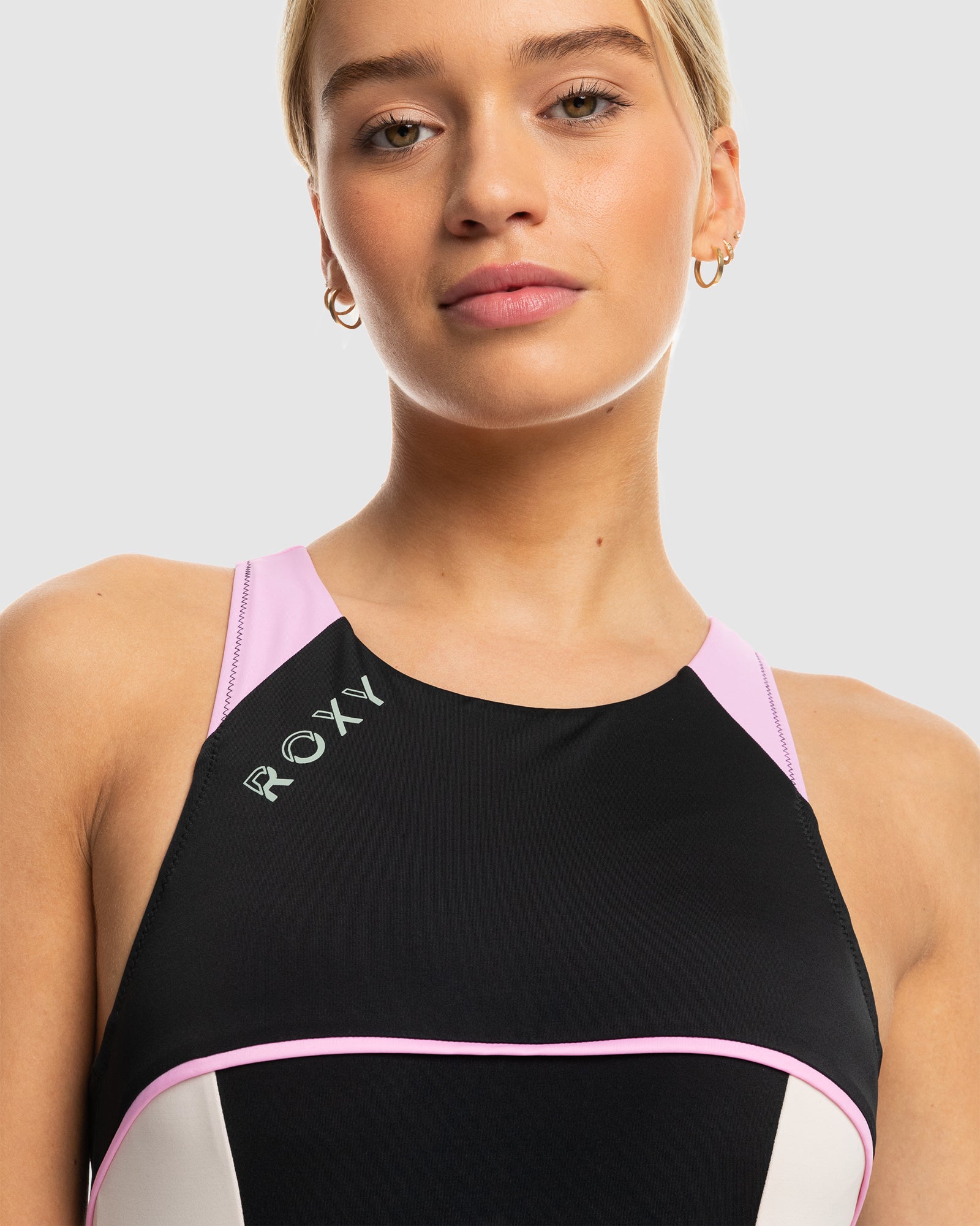 Womens Roxy Active Tech 1 Pce Sd One Piece Swimsuit