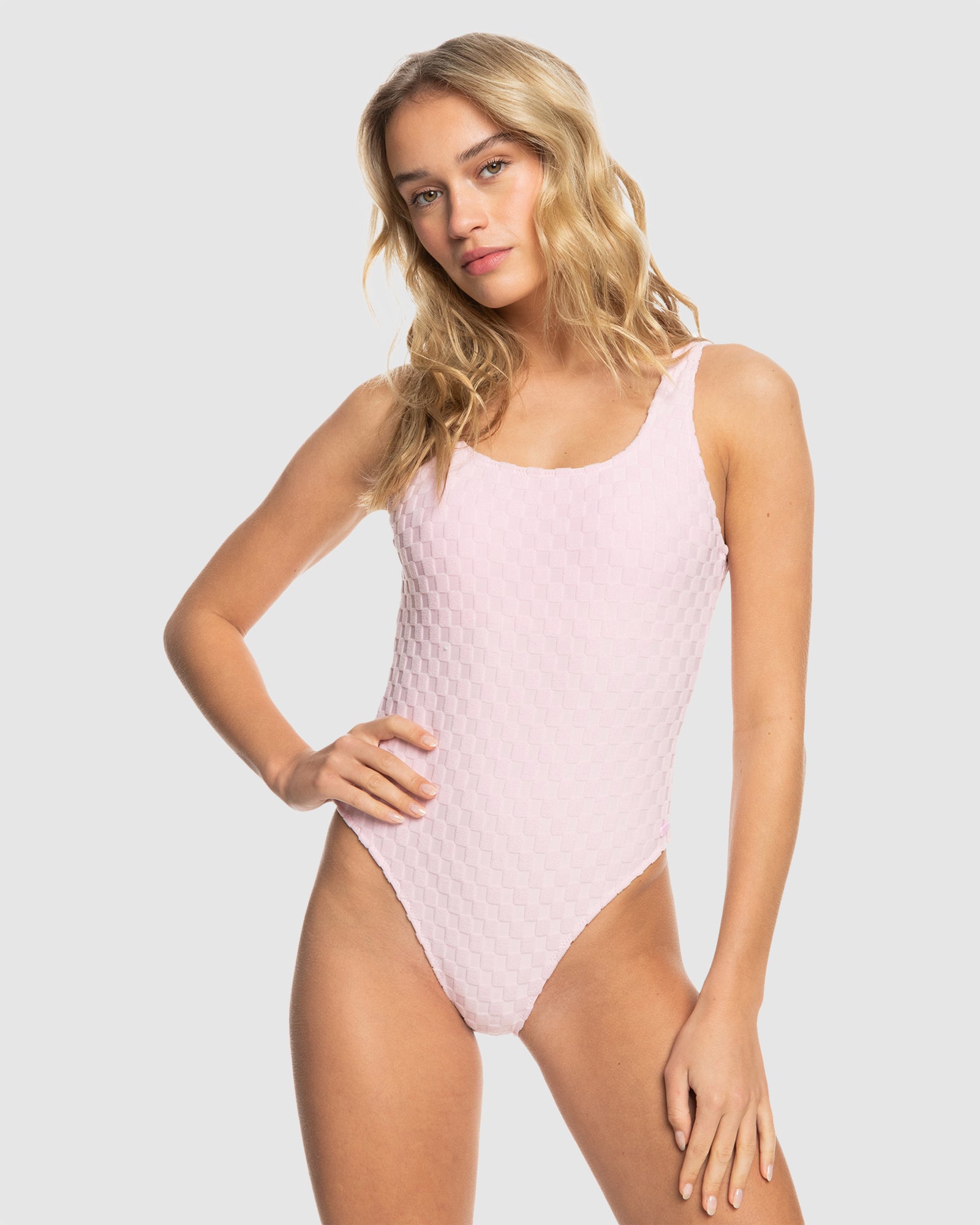 Womens Happy Terry One Piece Swimsuit