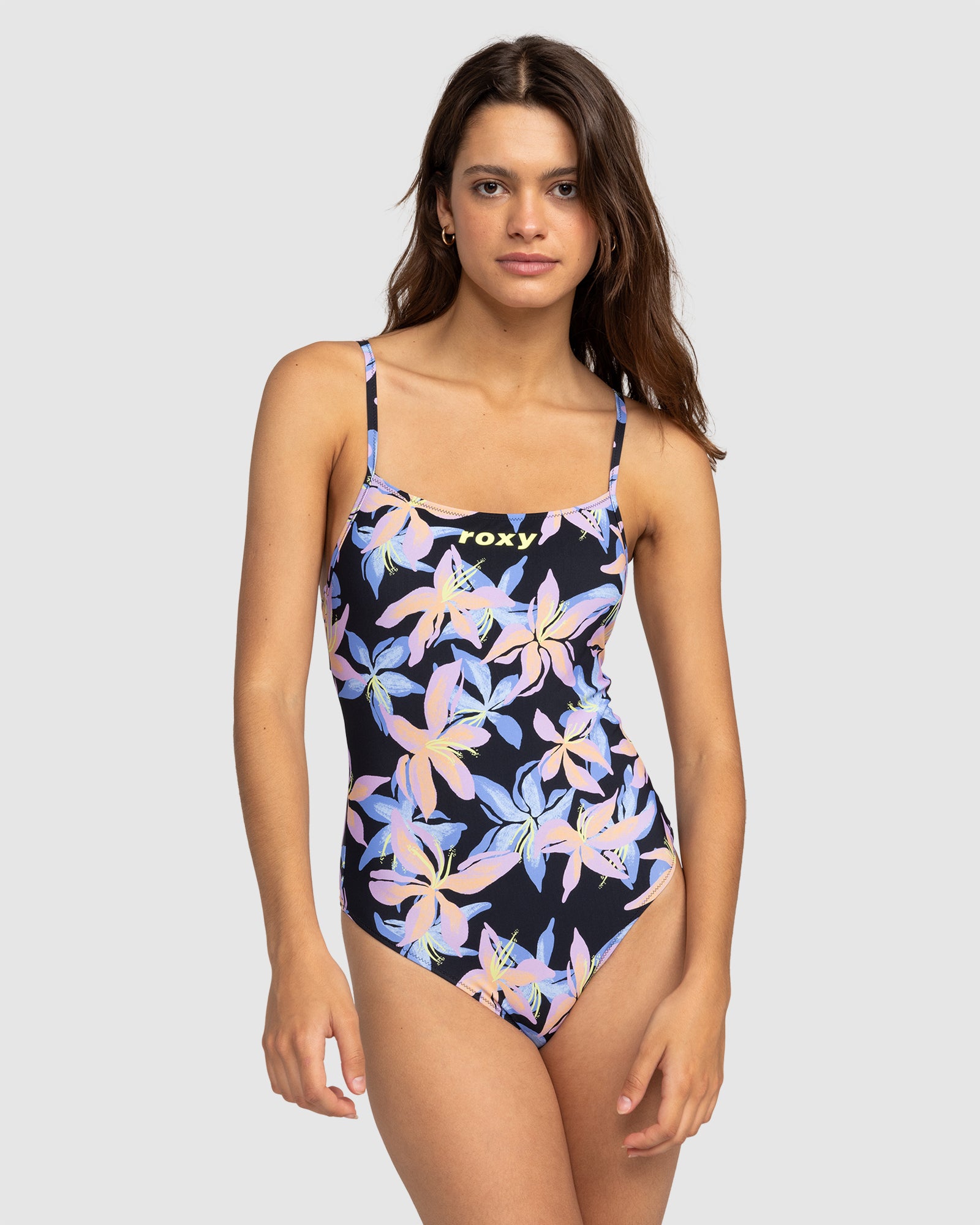 Womens Roxy Active Cross Back One Piece Swimsuit