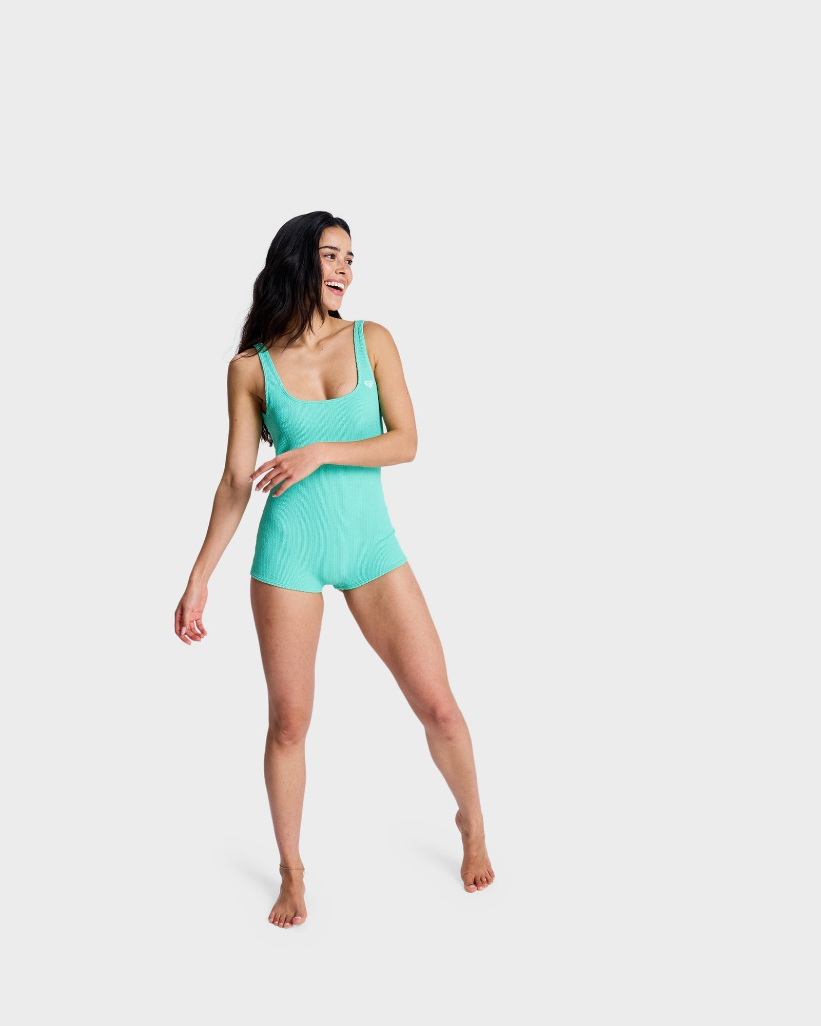 Womens Roxy Sunshine Boyleg One Piece Swimsuit