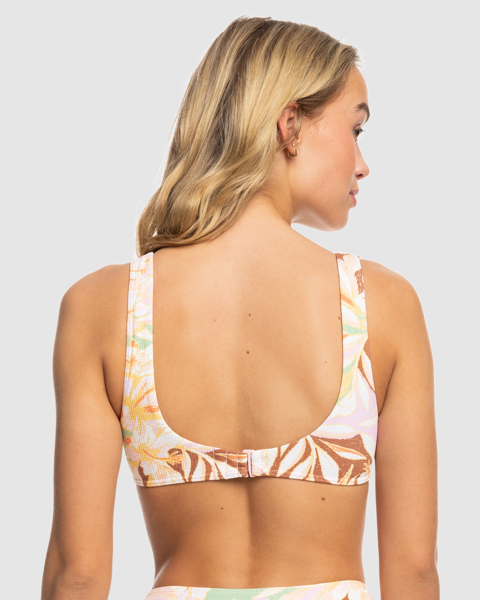 Womens Meadow Flowers Bralette Bikini Top