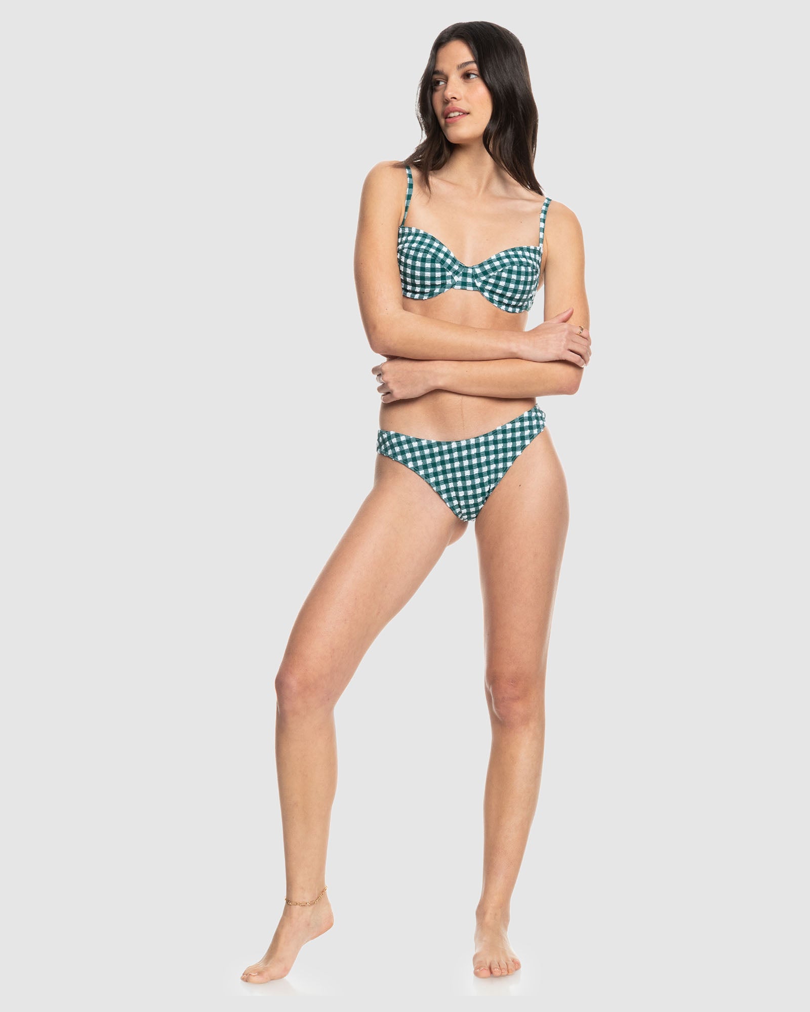 Womens The Plaid Pulse Uw Bra Bikini Top