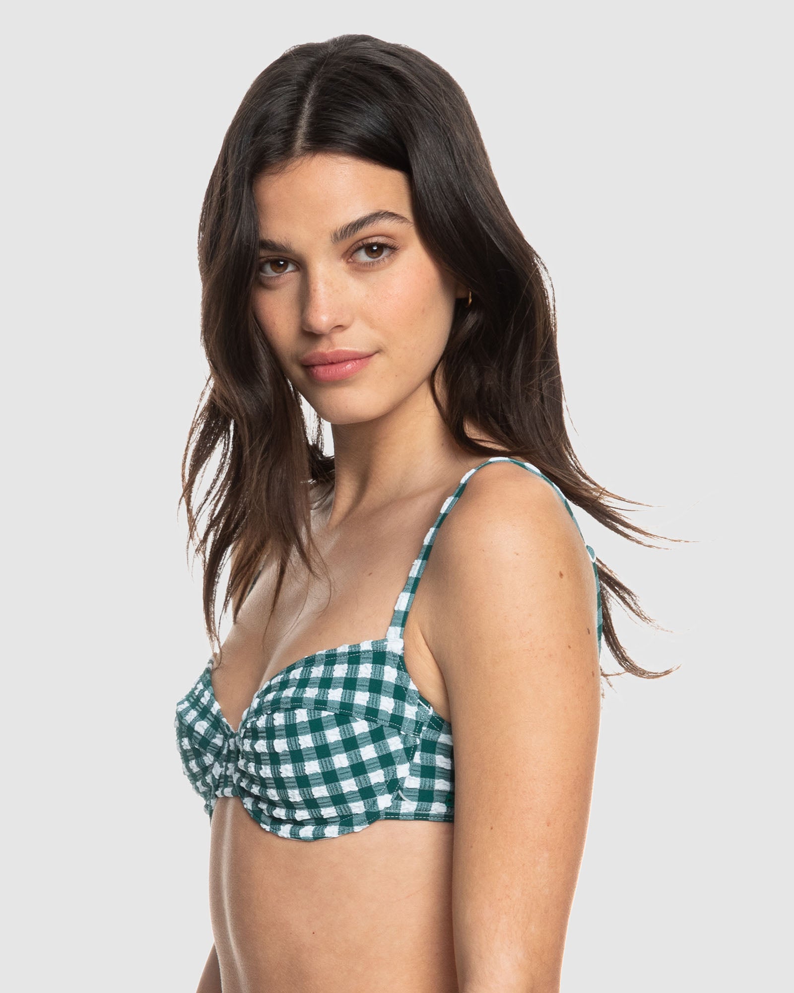 Womens The Plaid Pulse Uw Bra Bikini Top