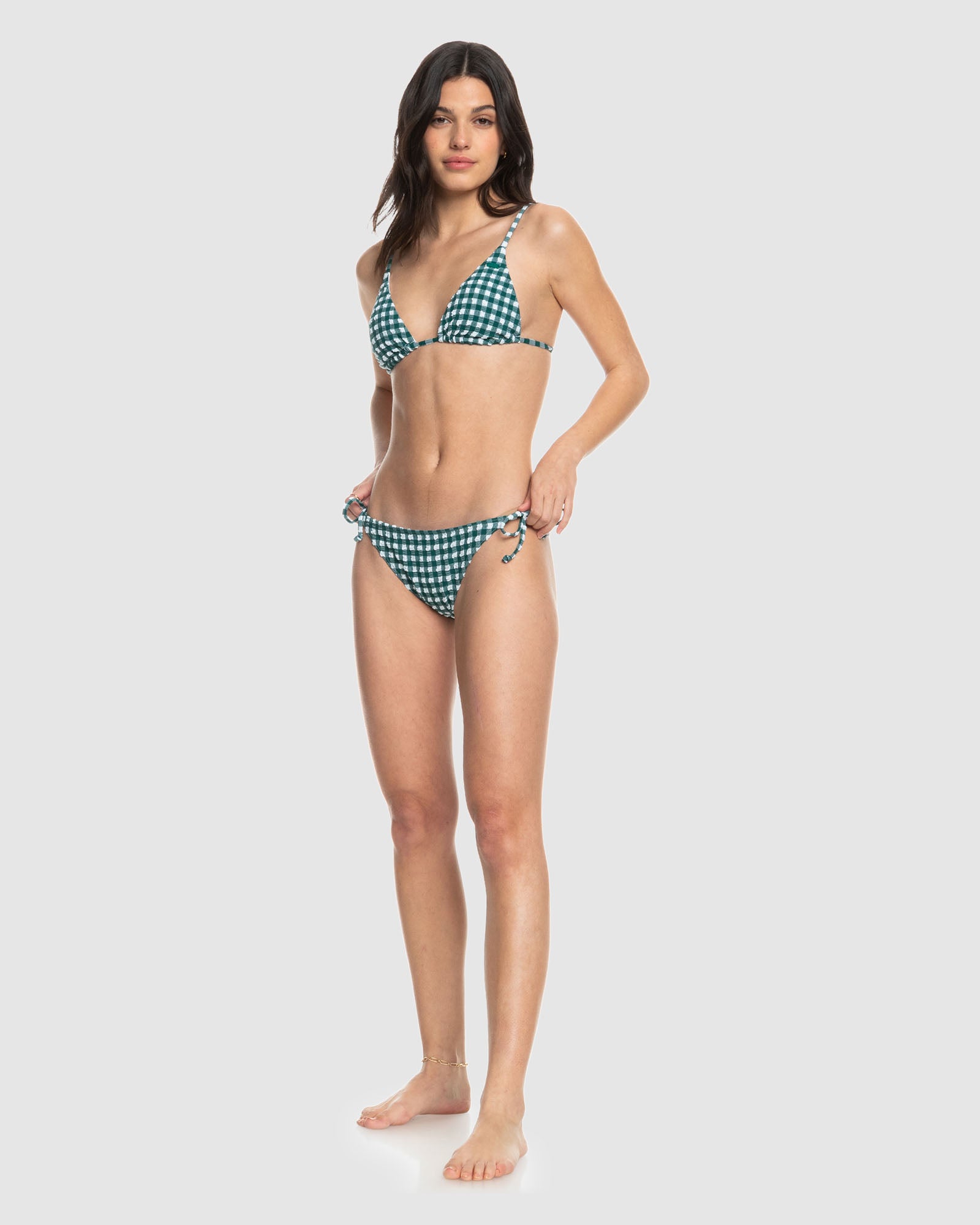 Womens The Plaid Pulse Tiki Tri Bikini Top