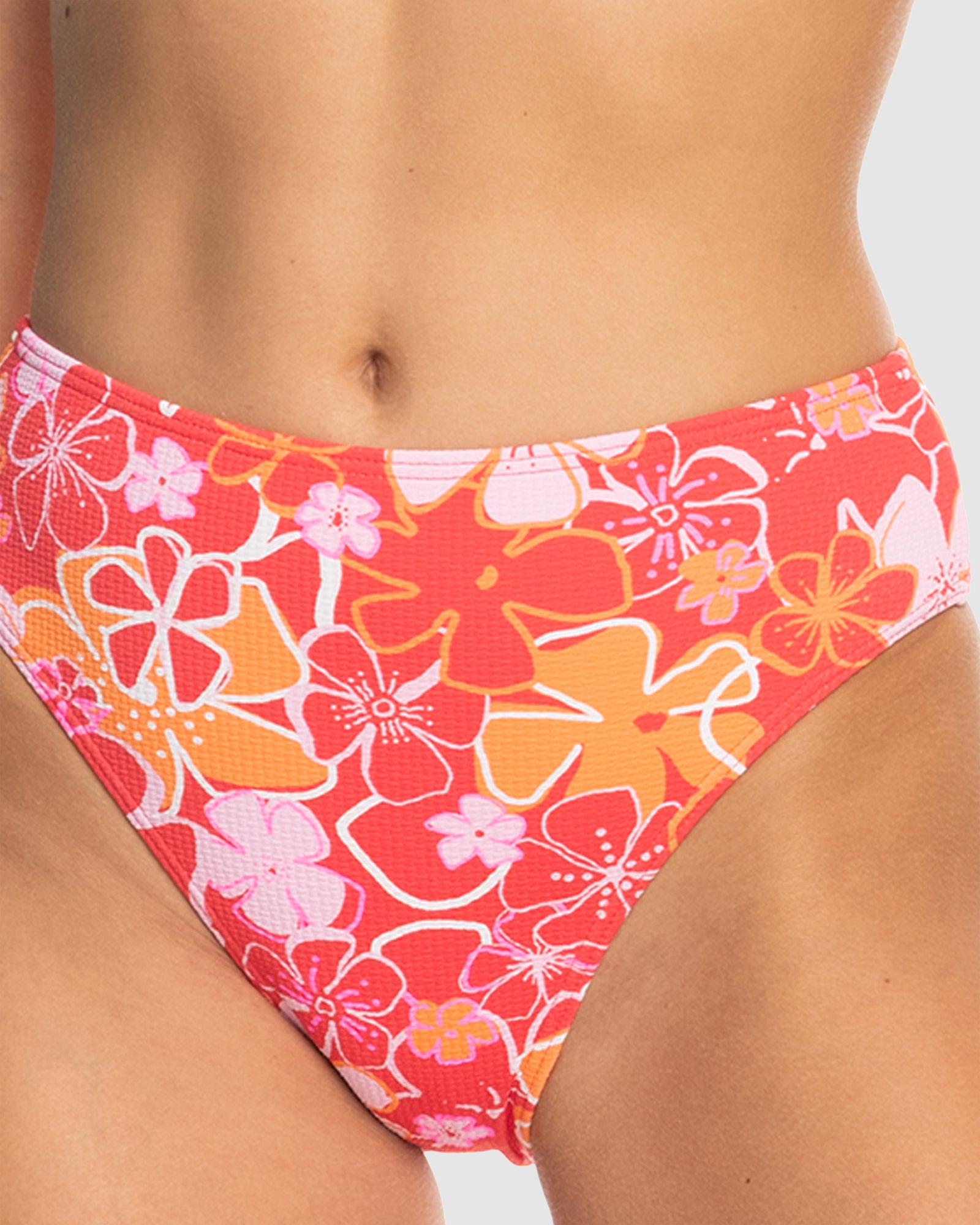 Womens Meadow Flowers Midwaist Mod Bikini Bottom