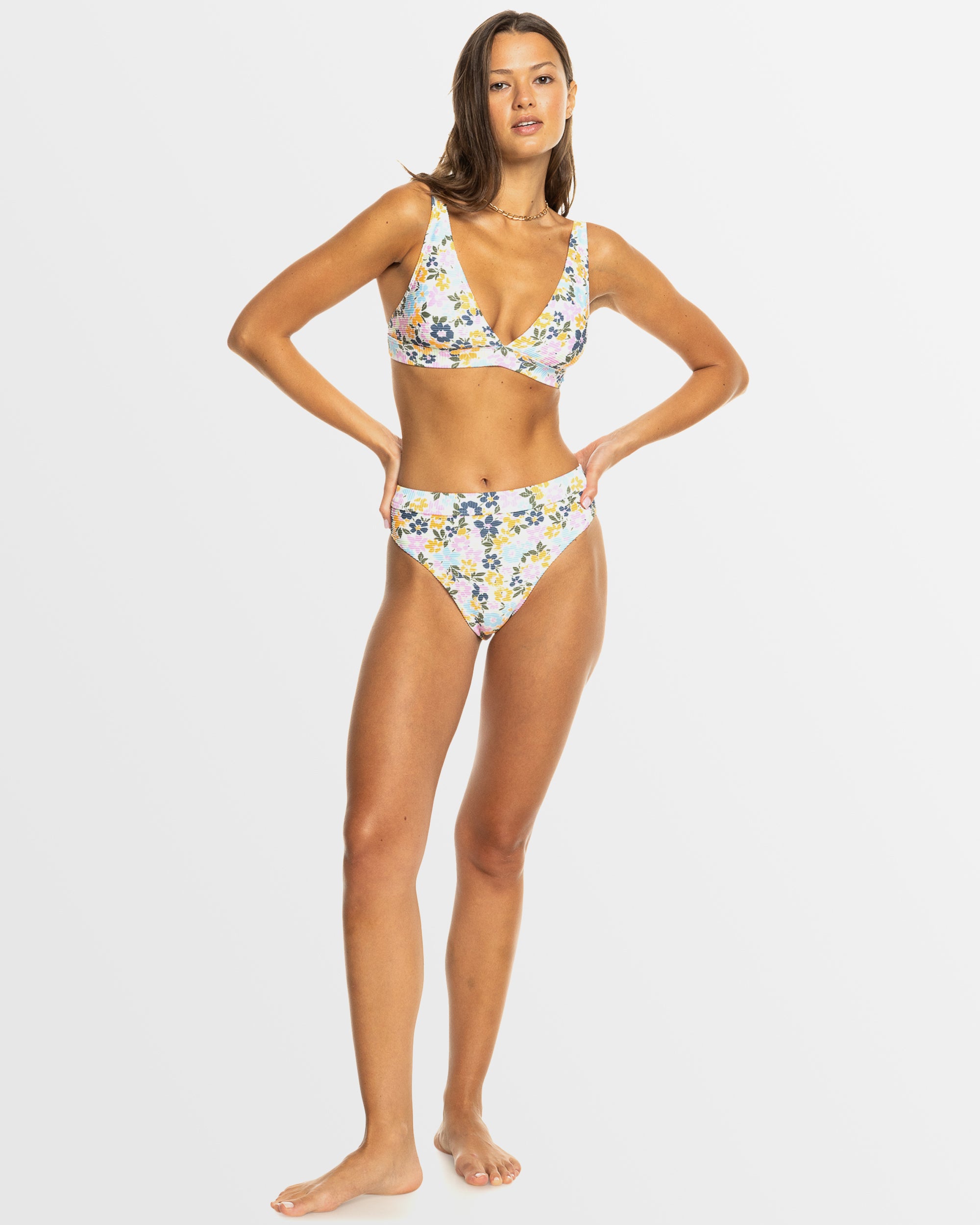 Womens Salma Mid Waist Bikini Bottom