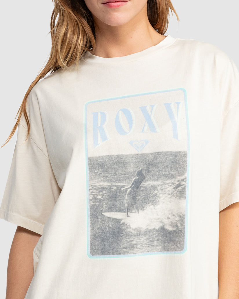 Womens Sing On The Beach T-Shirt - PARCHMENT | Roxy