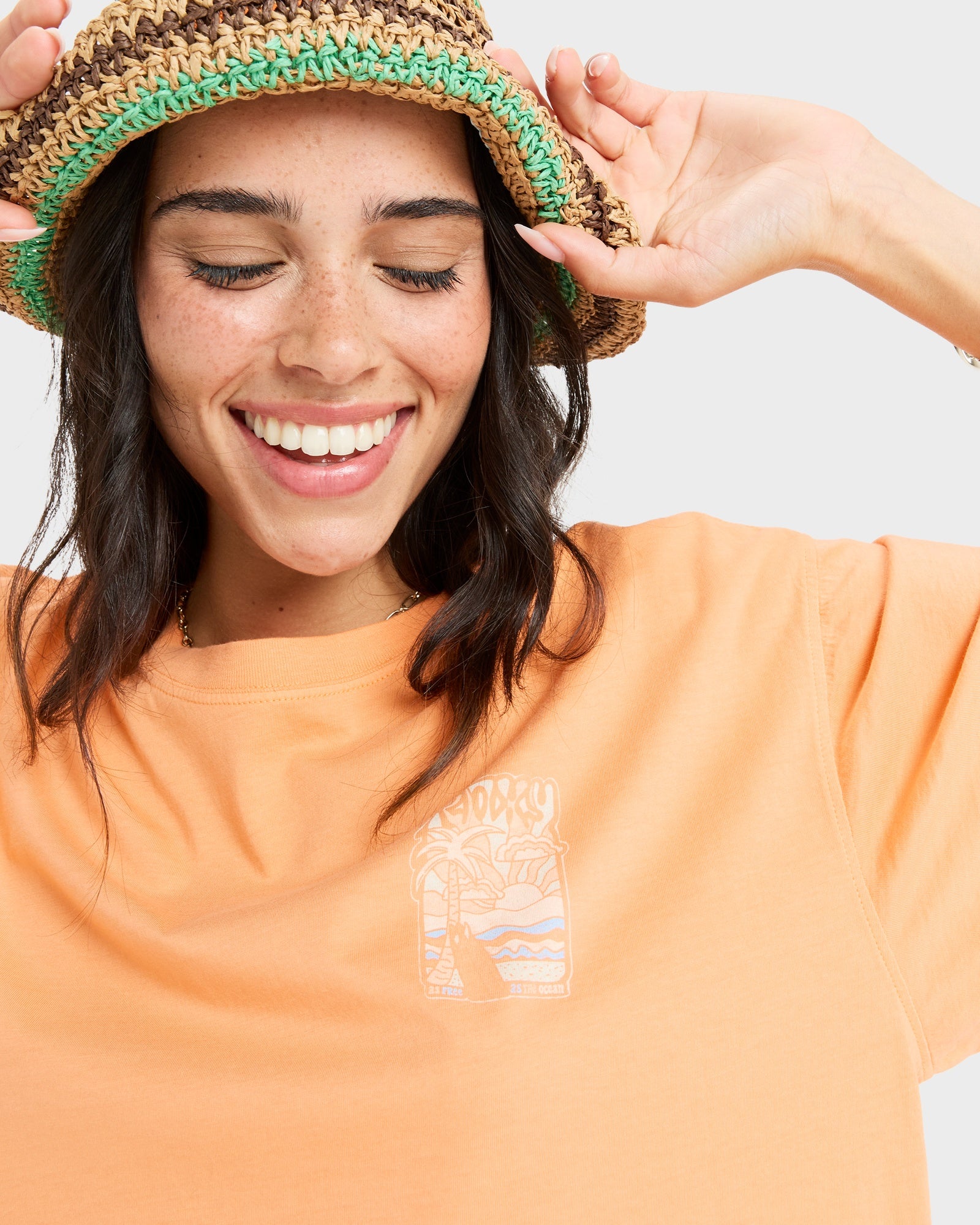 Womens Sunny Oversize Enzyme Wash T-Shirt