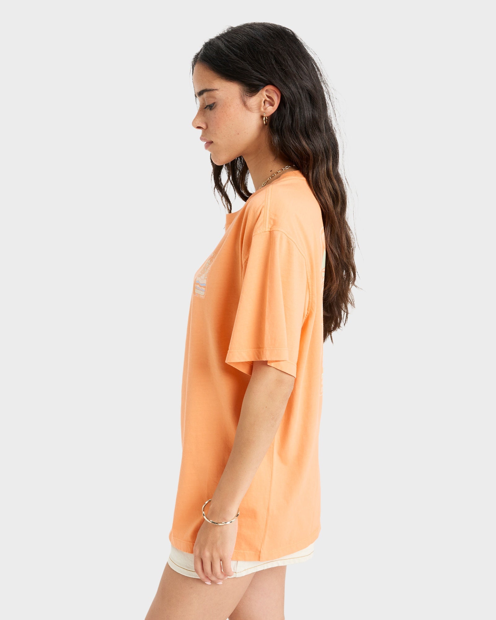 Womens Sunny Oversize Enzyme Wash T-Shirt