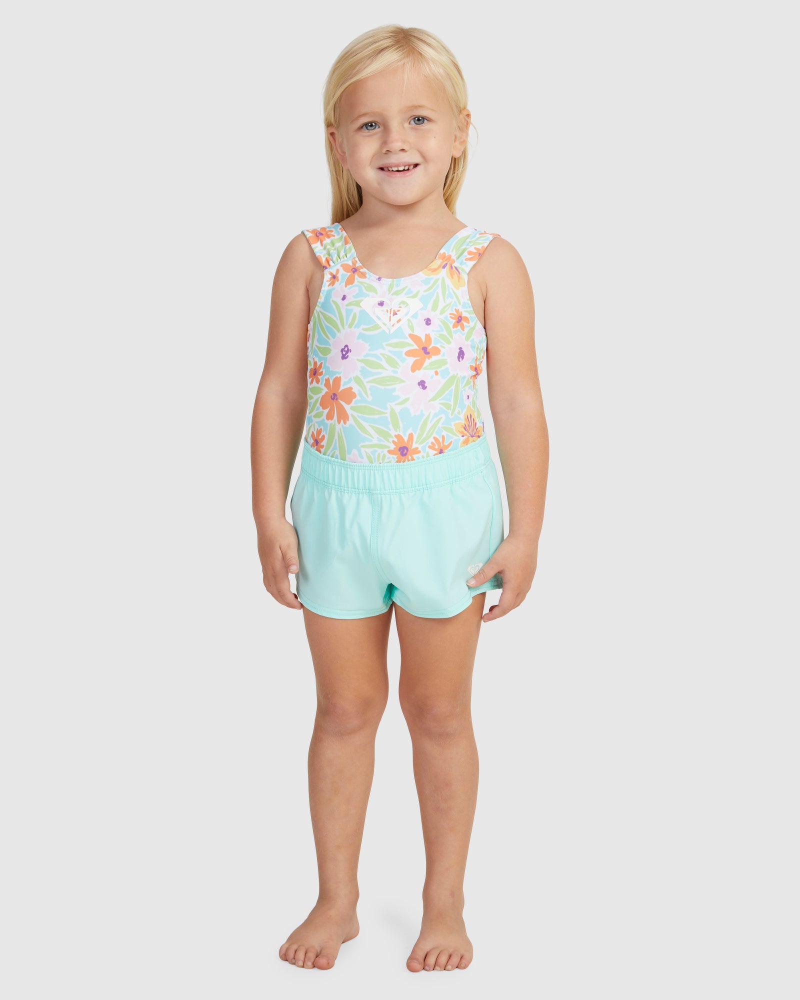 Girls 2-7 Solid Boardshort