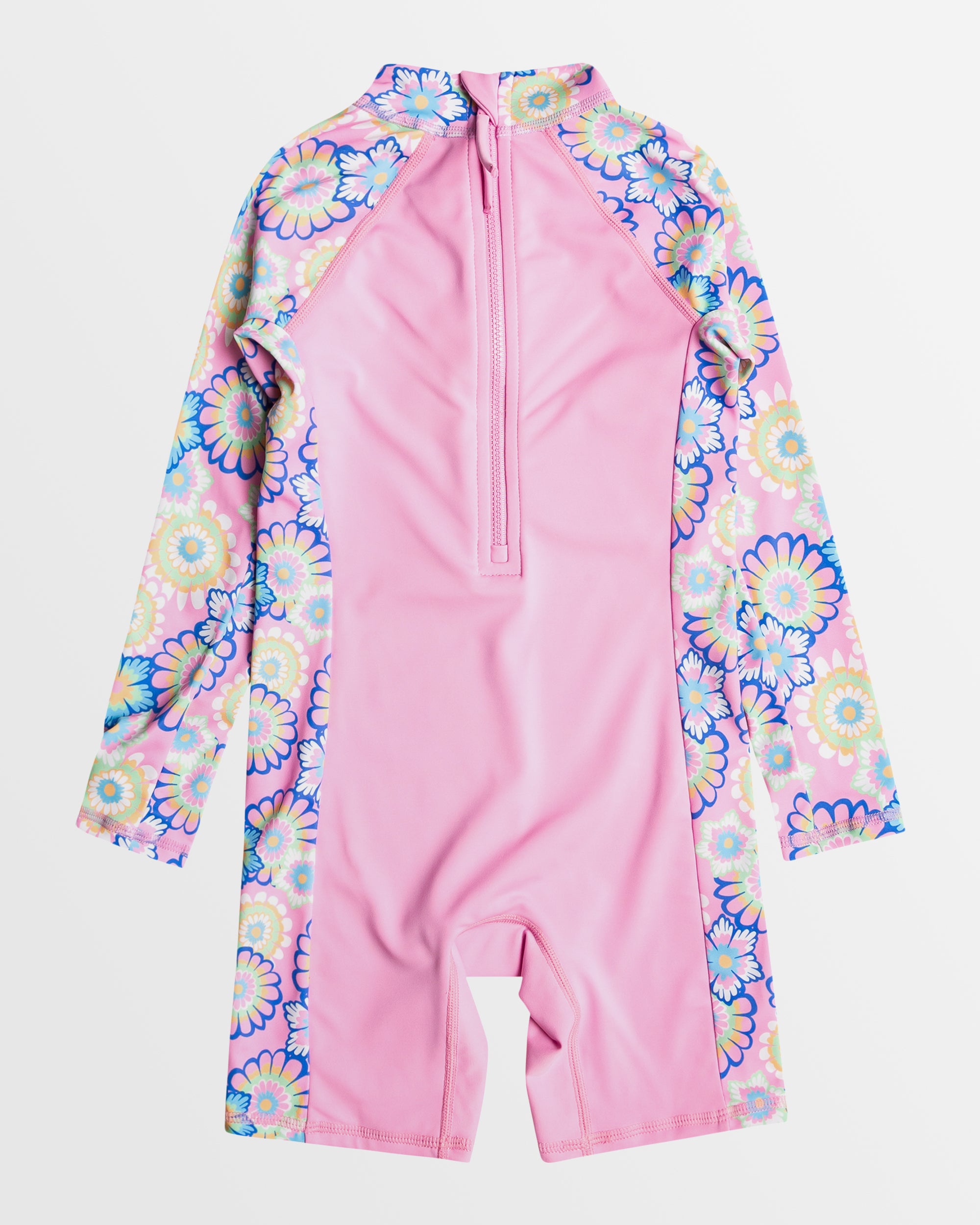 Girls 2-7 Flower Party Long Sleeve Upf 50 One Piece Rash Vest