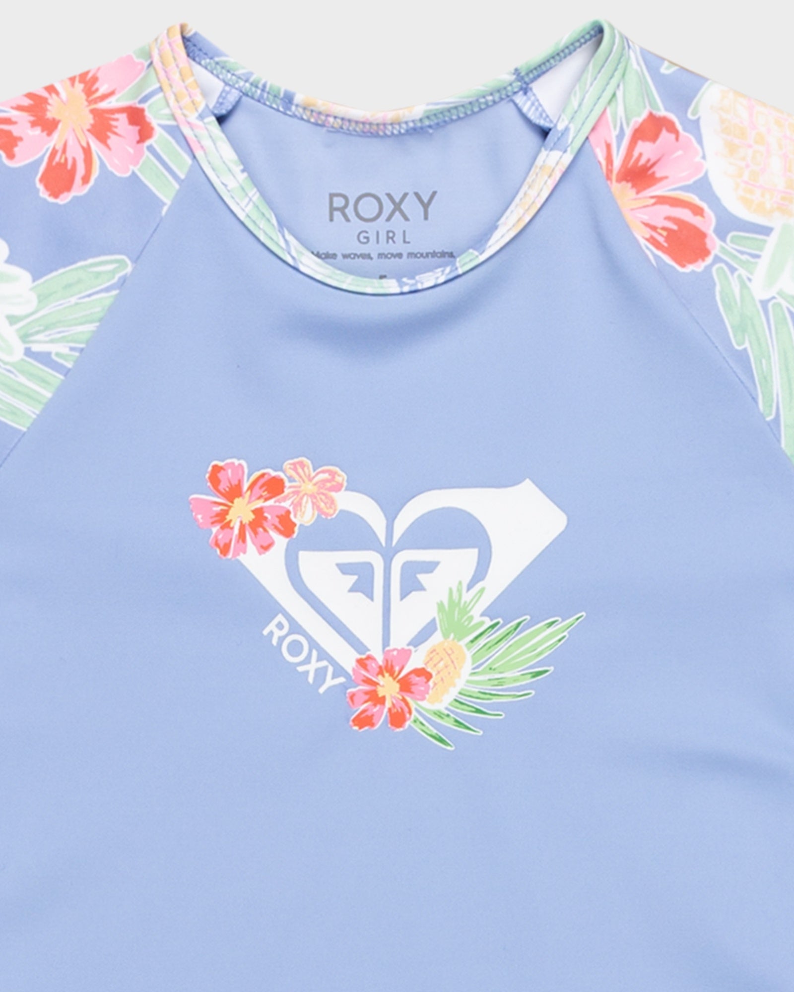 Girls 2-7 Tropical Story Long Sleeve Lycra Rash Vest