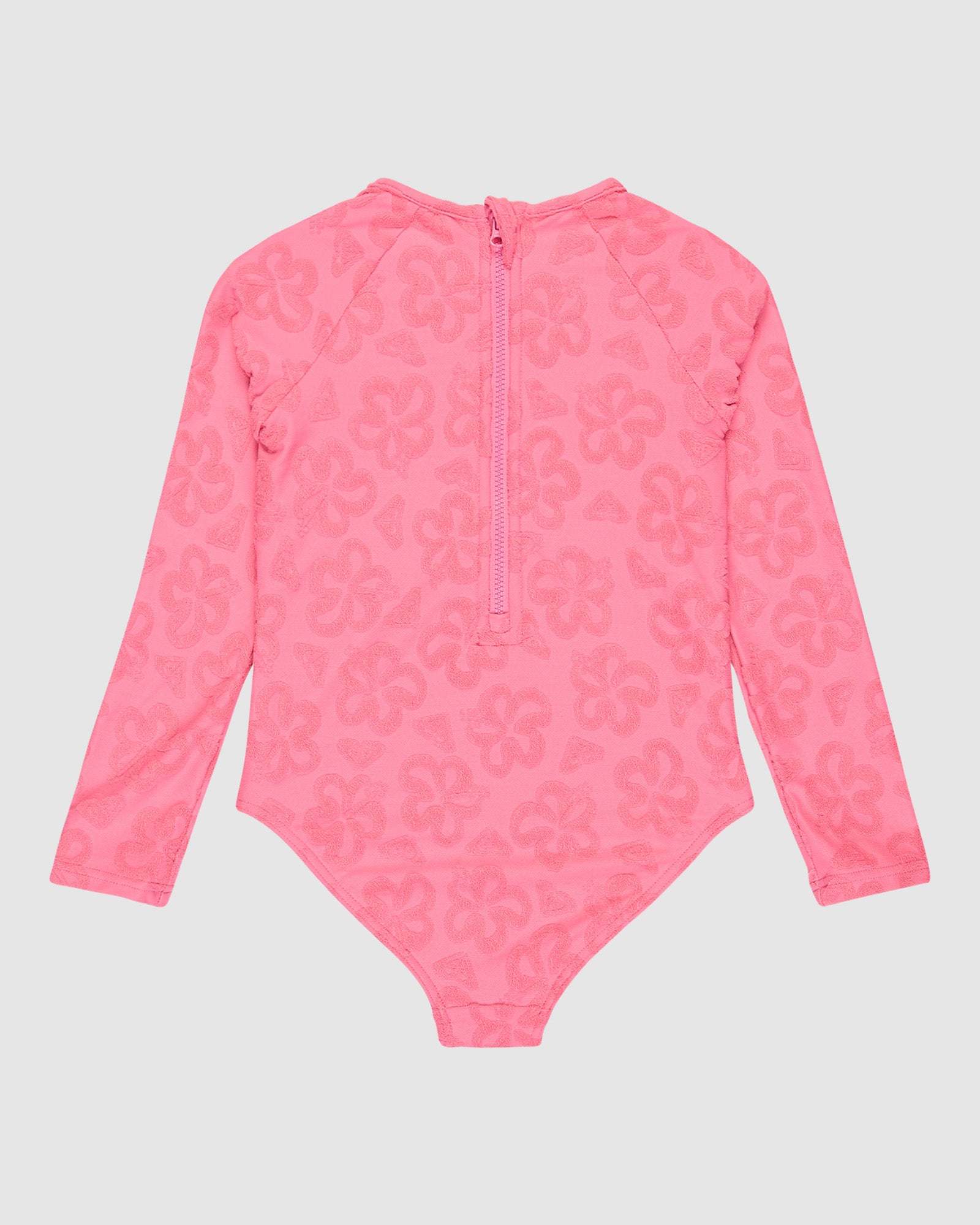 Girls 2-7 Flip Flower Long Sleeve Rash Vest