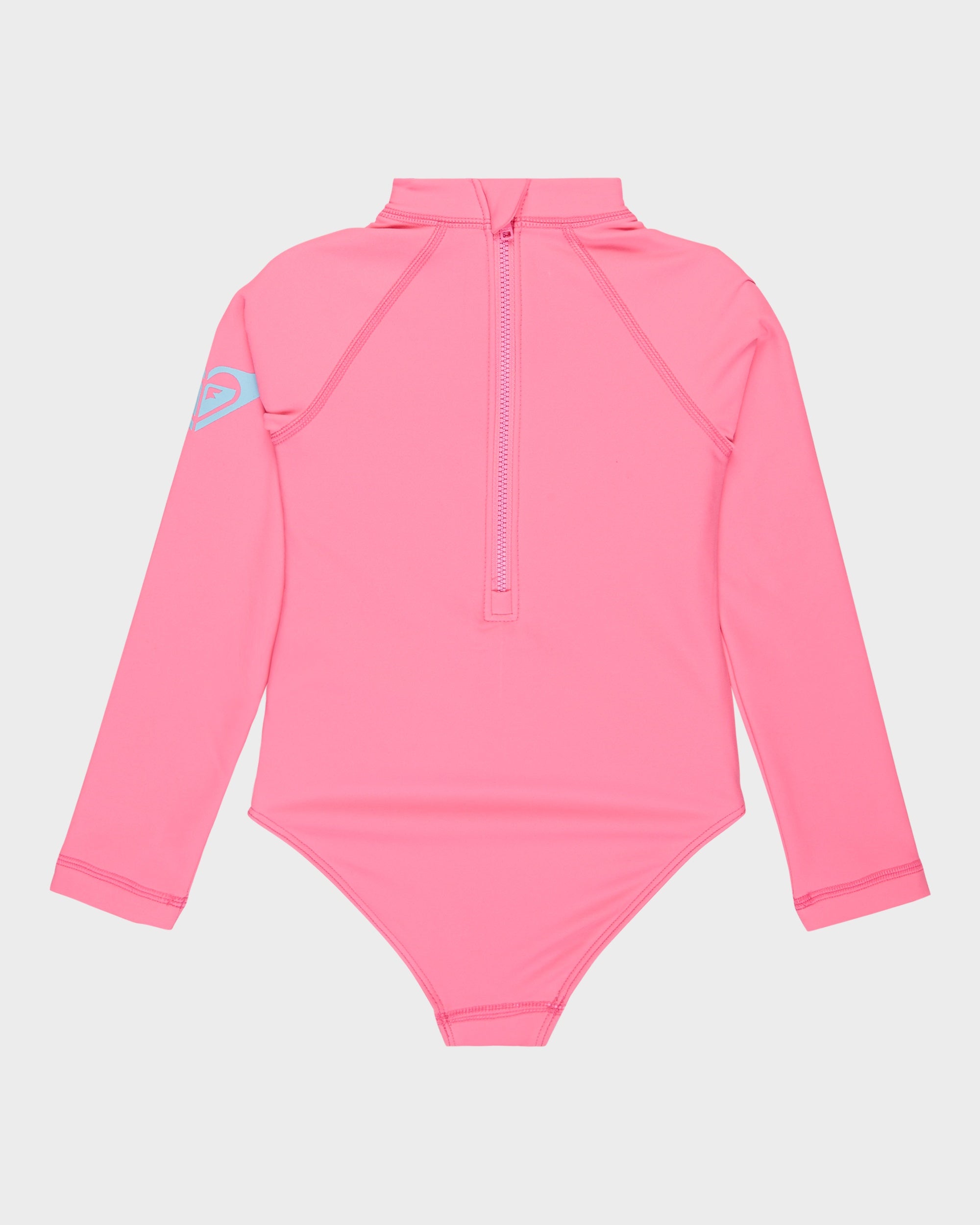 Girls 2-7 Heate Long Sleeve Onesie Rash Vest