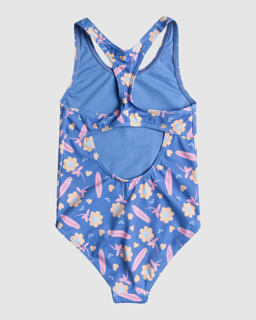 Shop Roxy Girls' Funky Palm One Piece Swimsuit In Marlin Funky Palm Shop Roxy Girls' Funky Palm One Piece Swimsuit In Marlin Funky Palm