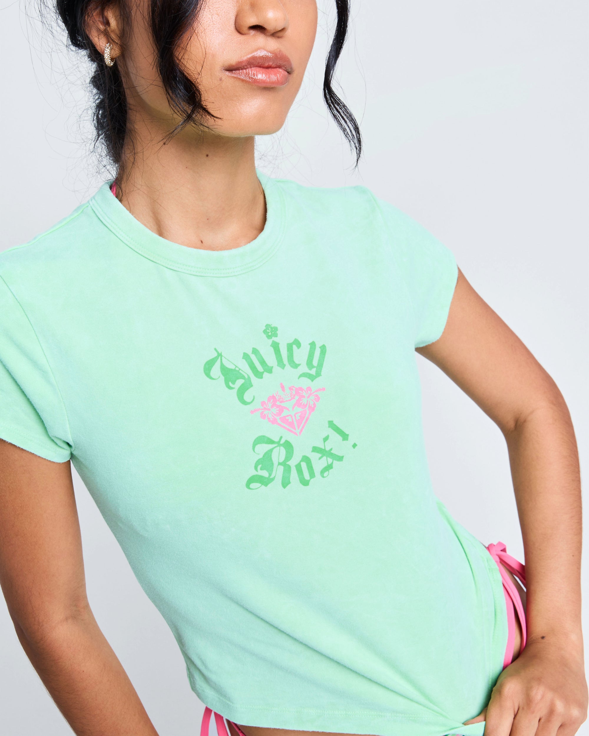 Roxy X Juicy Couture Short Sleeve T-Shirt