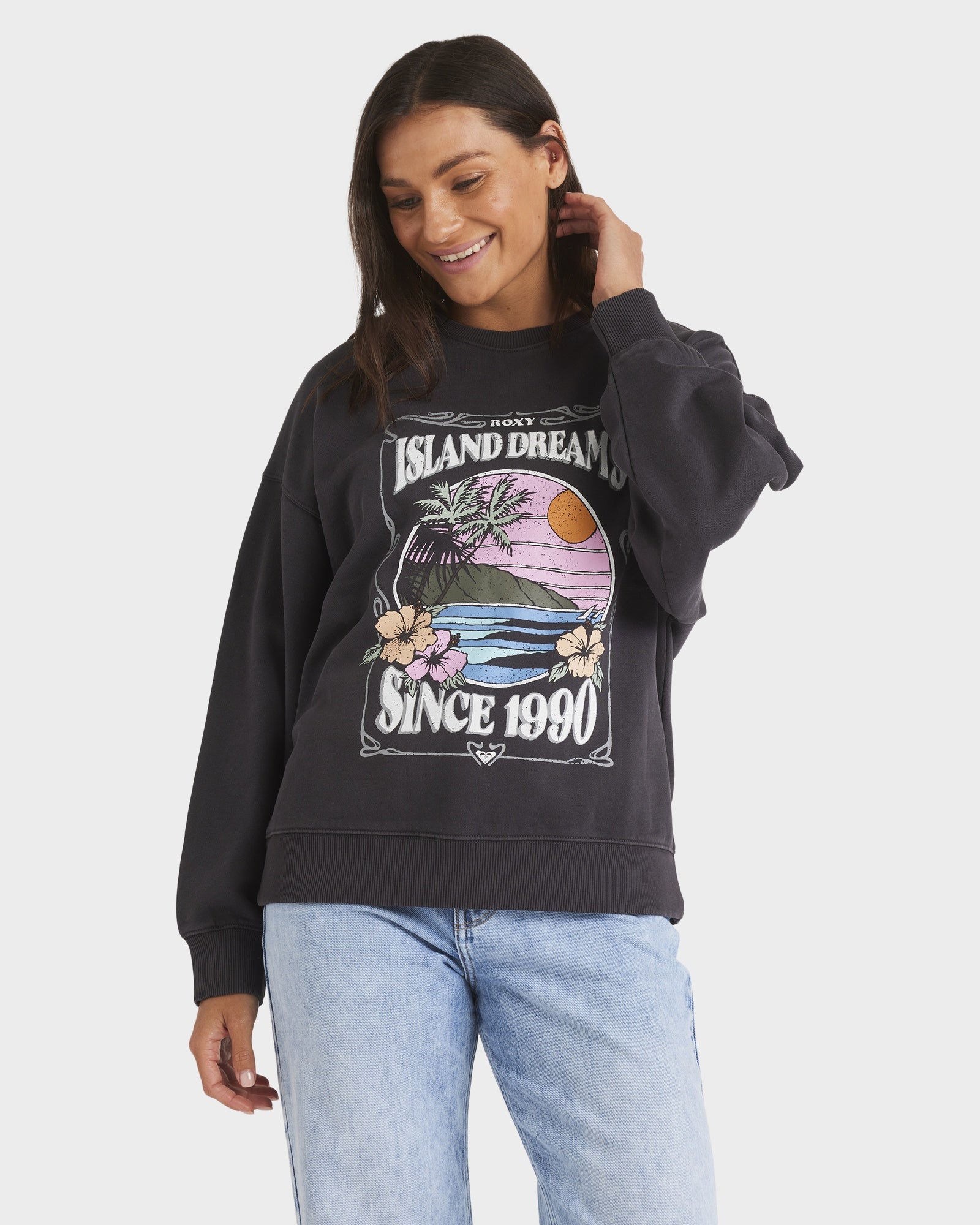 Womens Island Dreaming Crew Neck