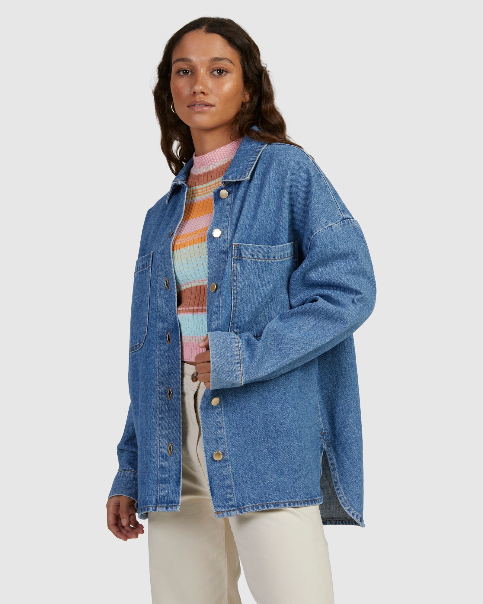 Womens Our Love Shacket Jackets