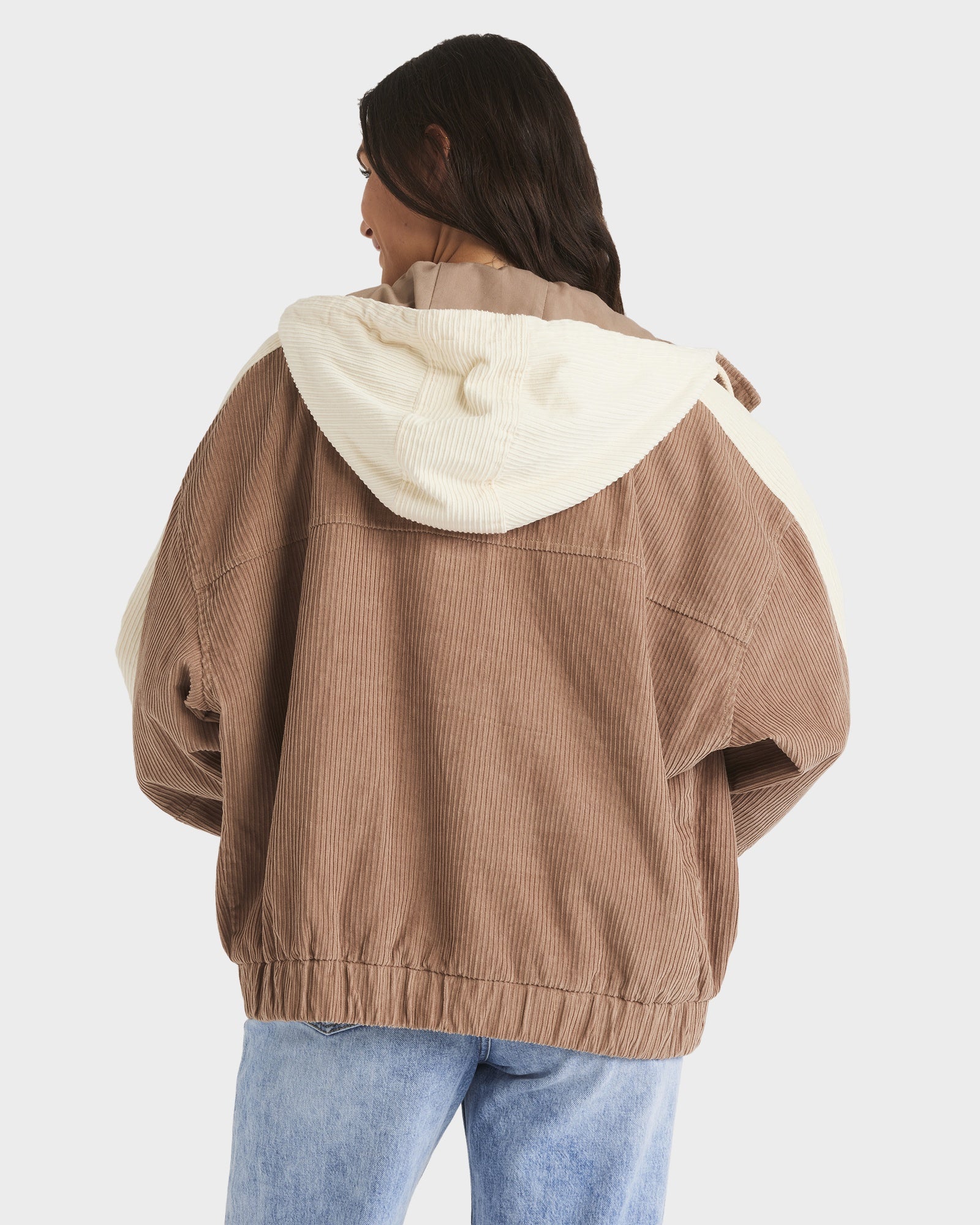 Womens Duo Corduroy Bomber Jacket