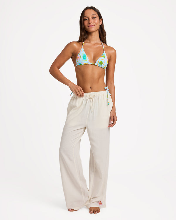 Womens Hibiscus Beach Pants