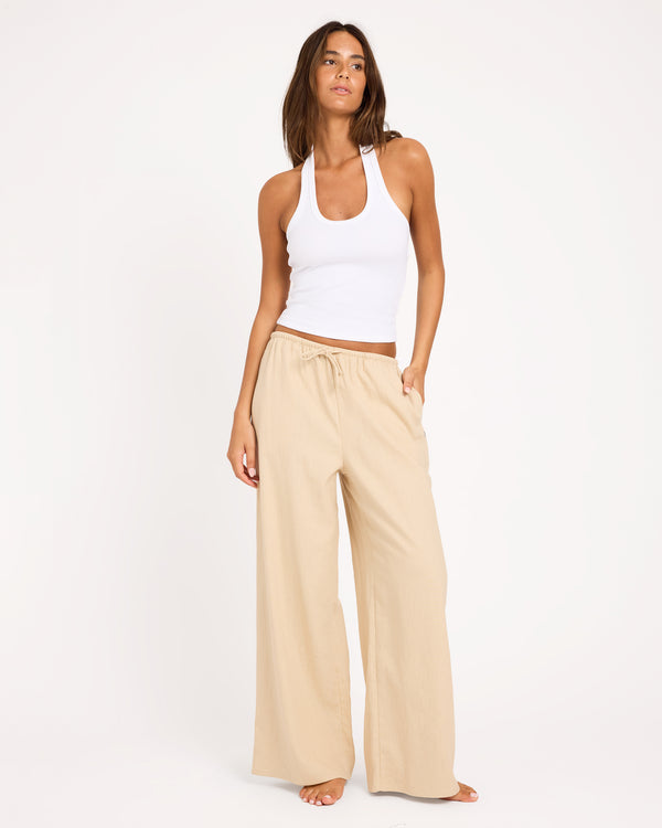 Womens Lolani Elastic Waist Pants