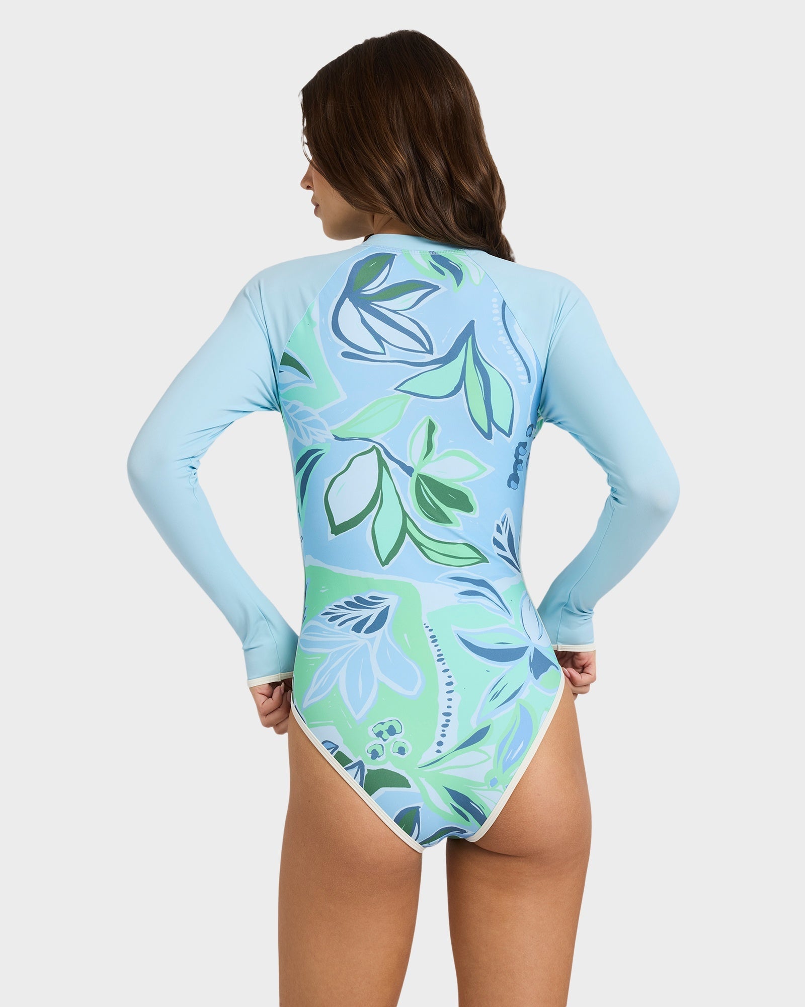 Womens Botanic Active Long Sleeve One Piece Rash Vest